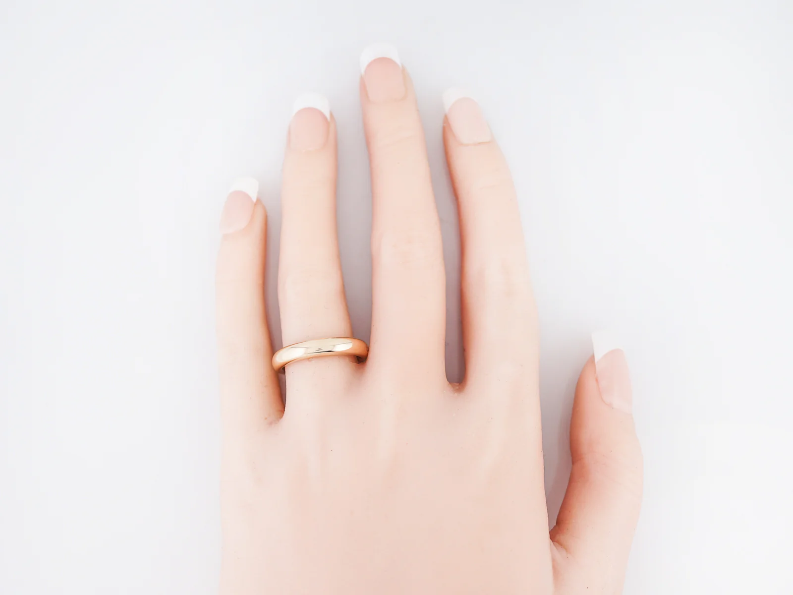 Antique Wedding Band Art Deco in 14k Yellow Gold - Image 6