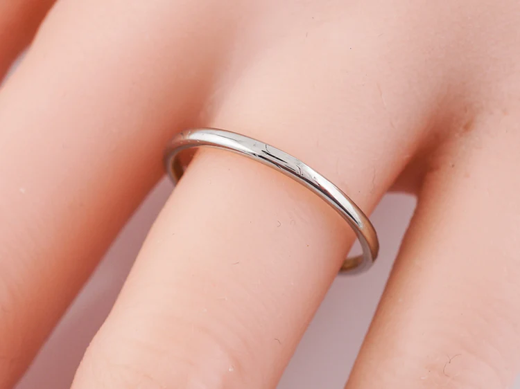 Antique Wedding Band Early Art Deco in 18k White & Yellow Gold - Image 6
