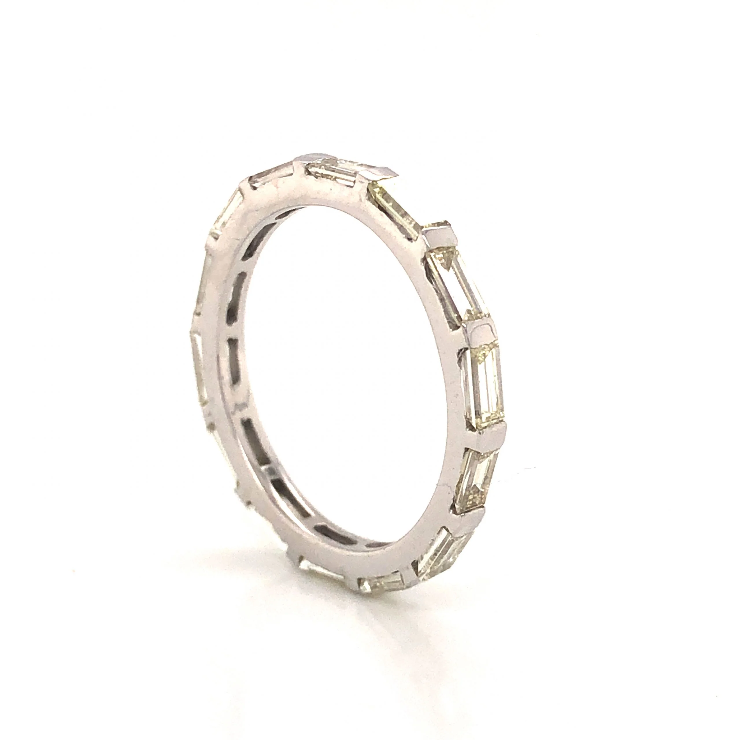 Baguette Cut Diamond Eternity Wedding Band in 14k White Gold - Image 5