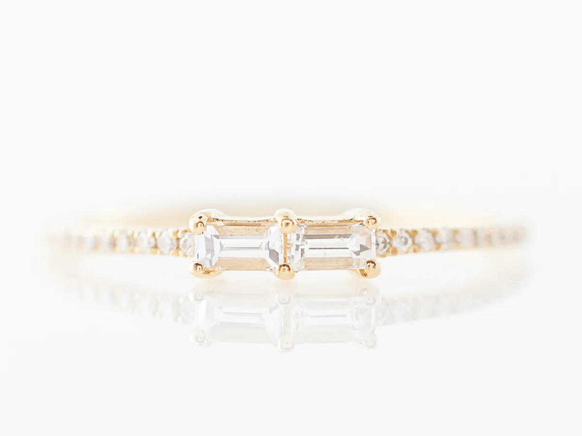 Mixed Cut Diamond Ring in 14k Yellow Gold