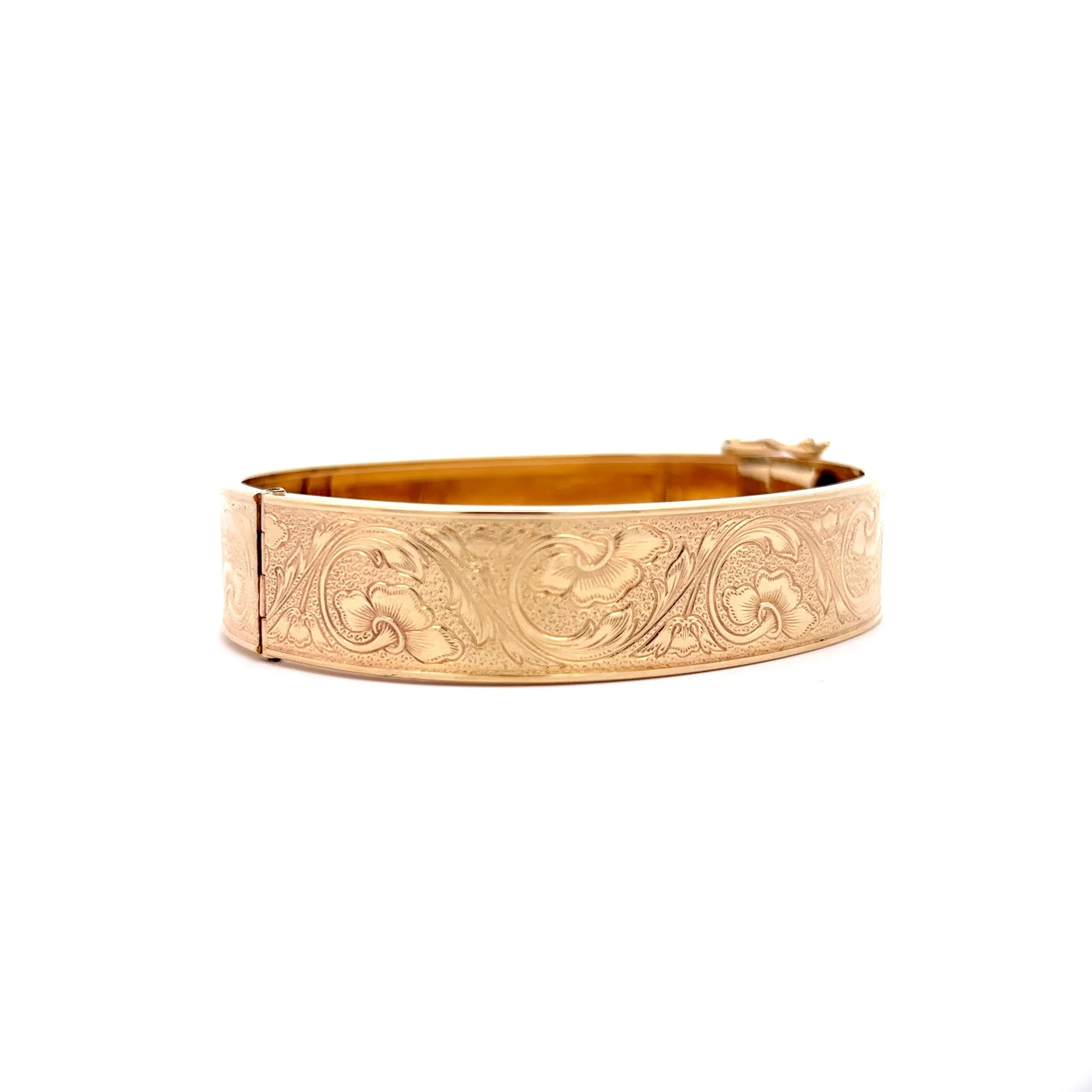 Antique Victorian Bangle Bracelet in 14k Yellow Gold - Image 3