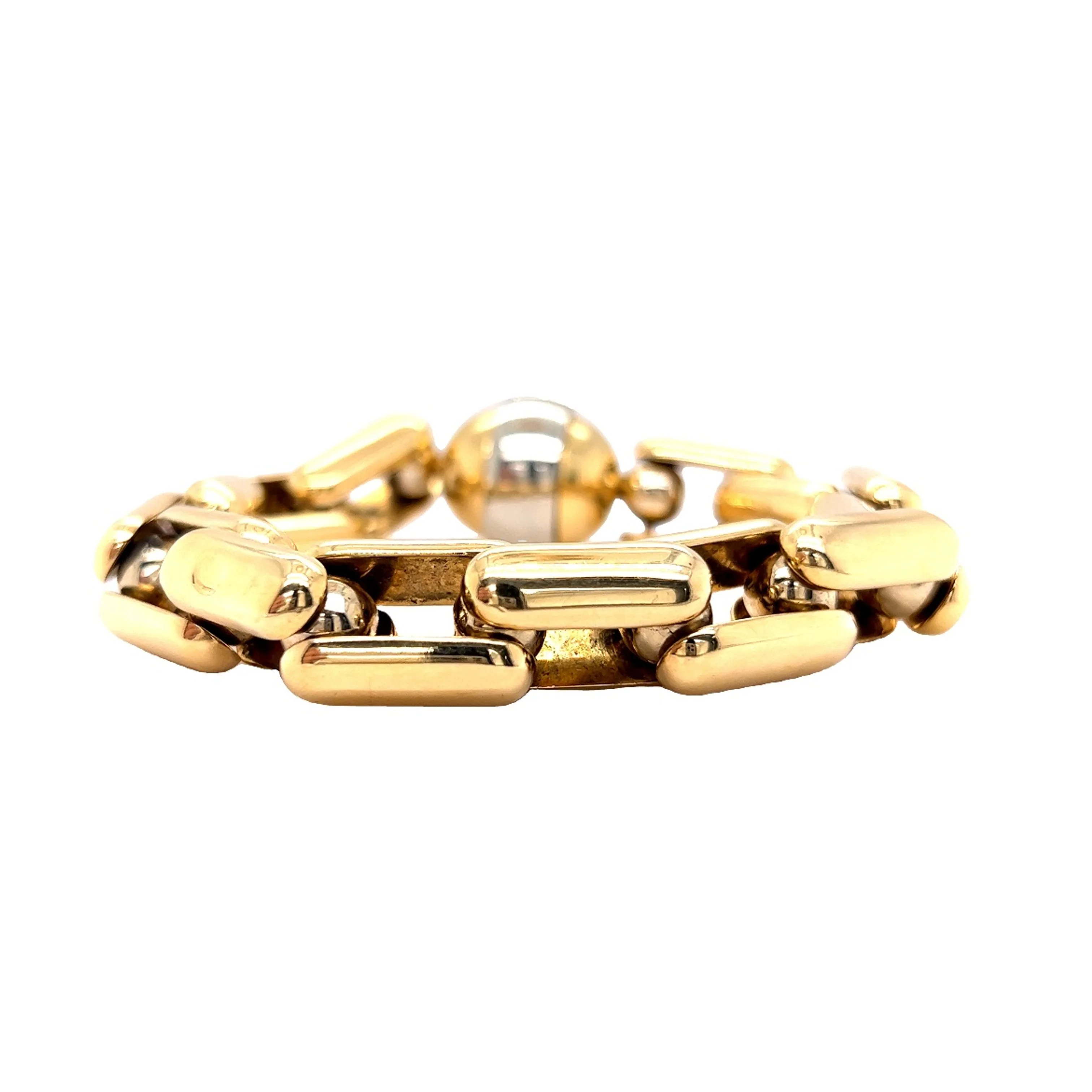 Barakà Chain Link Bracelet in 18k Yellow Gold