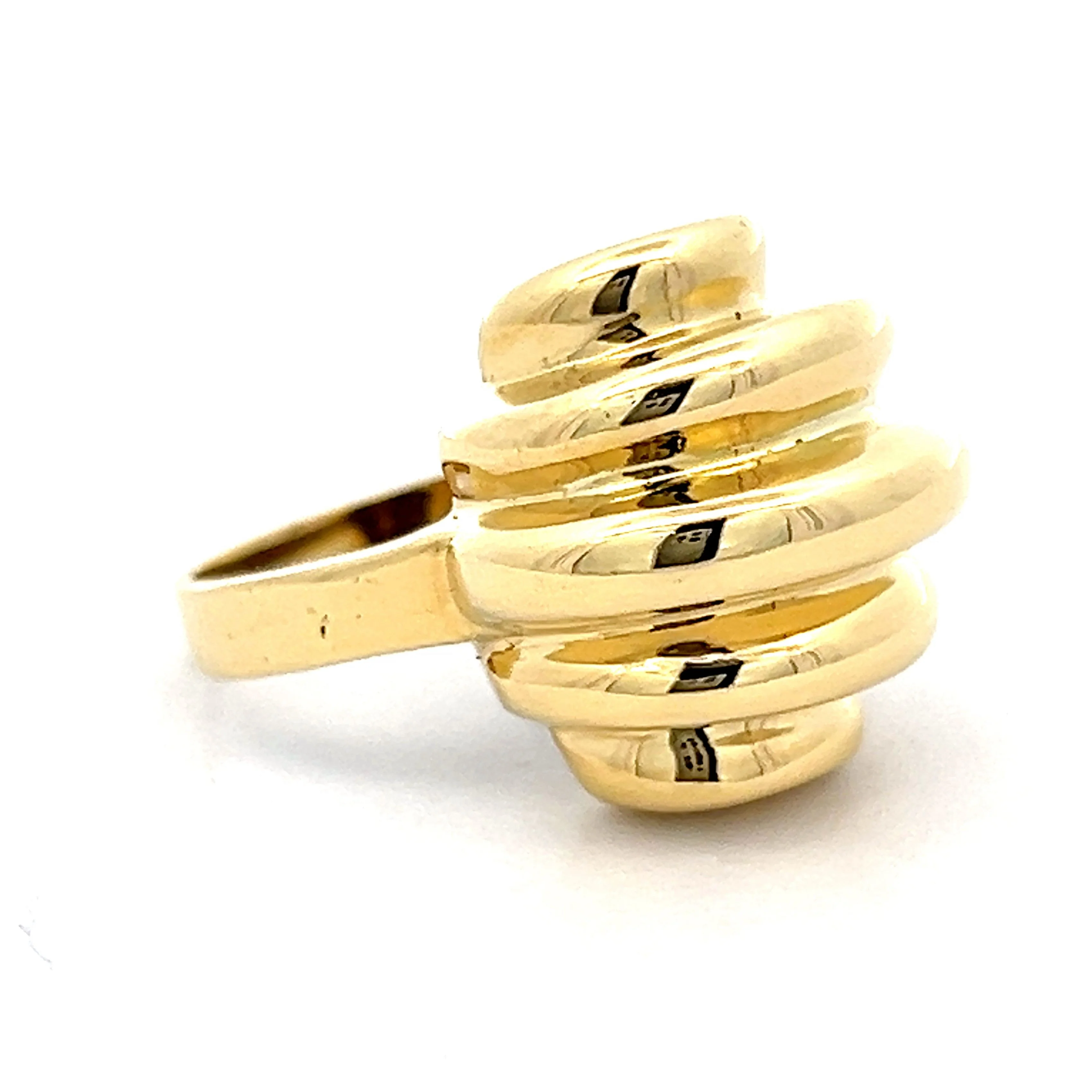 Beehive Cocktail Ring in 18k Yellow Gold - Image 3