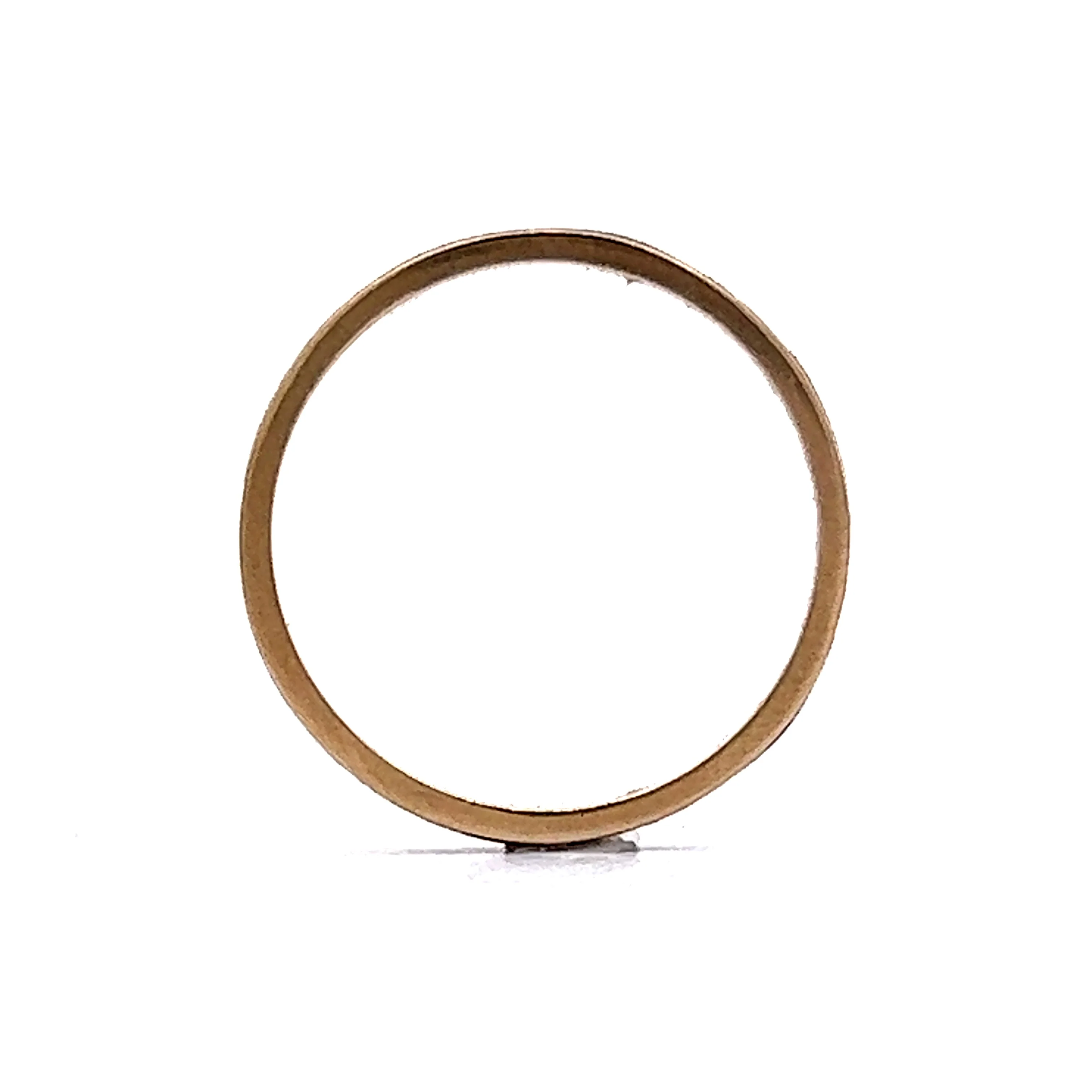 Black Enamel Stacking Band in 14k Yellow Gold - Image 4