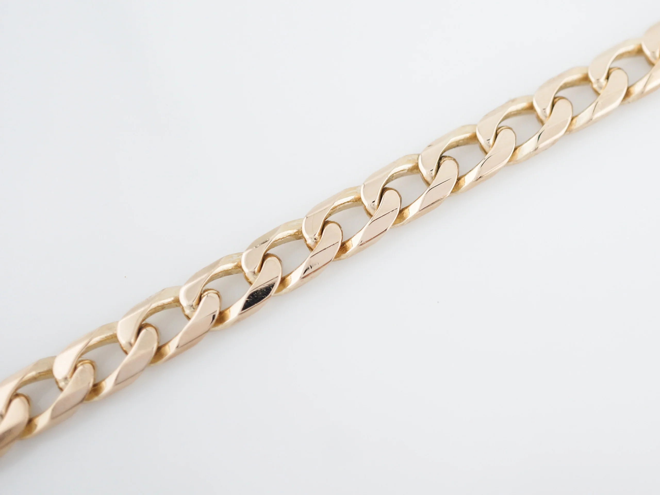 Bracelet Modern Chain Link in 14K Yellow Gold - Image 3