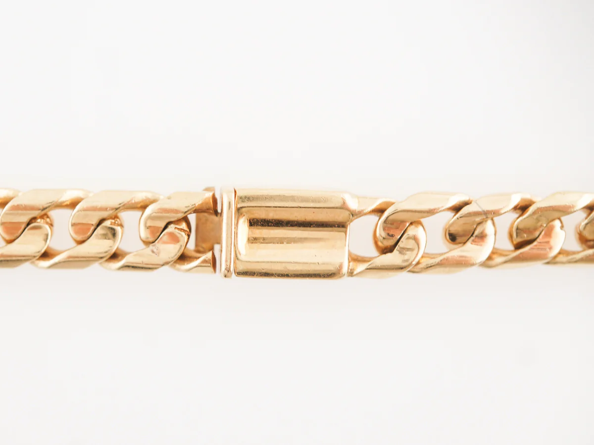 Braided Link Chain Necklace in 18k Yellow Gold - Image 2