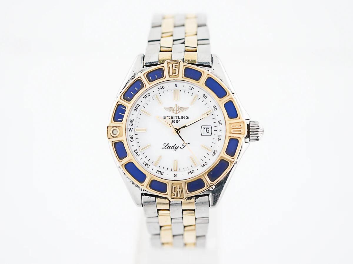 Breitling 1884 Lady J Women's Watch in Sterling Silver & 18k White Gold