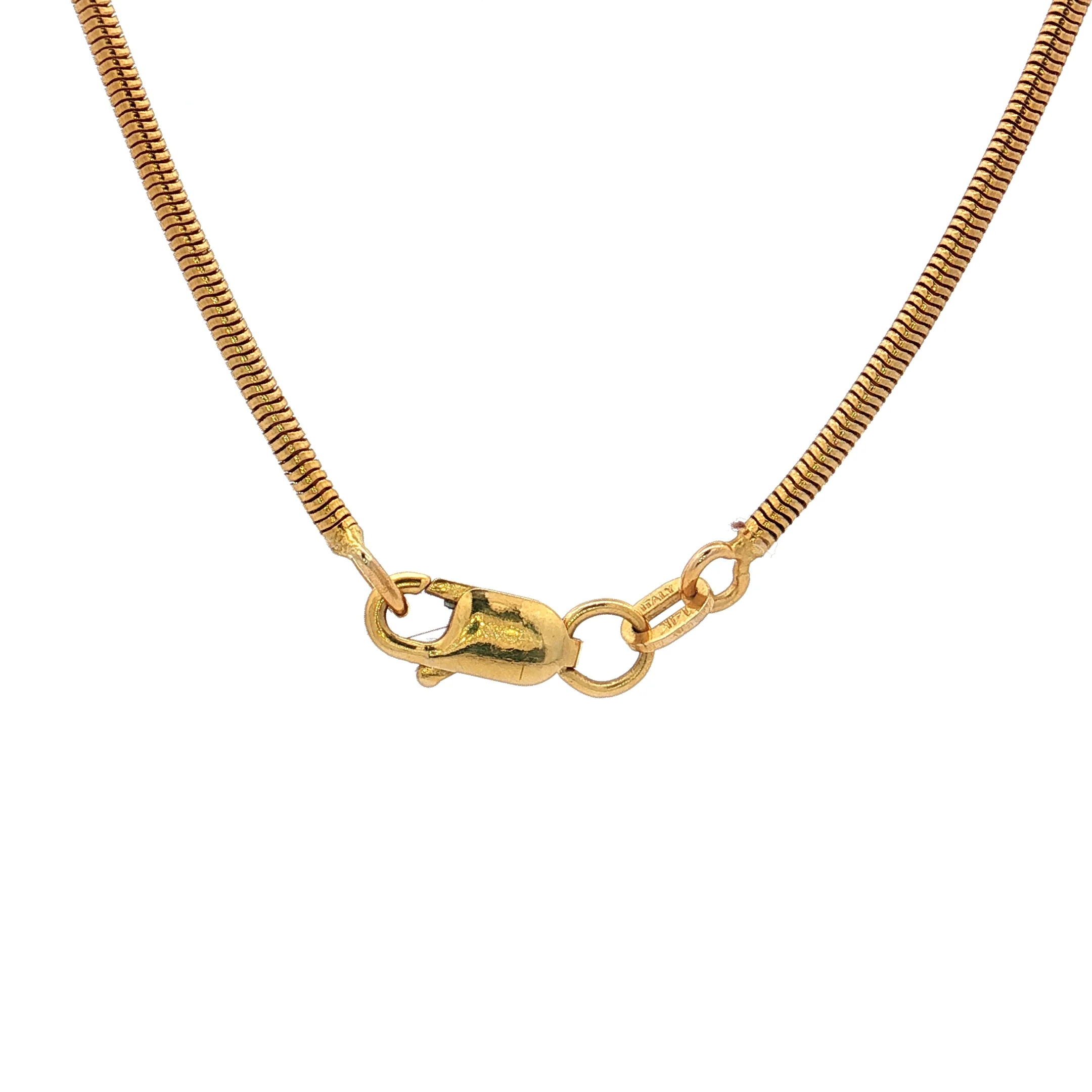 Cabochon Opal & Diamond Pendant Necklace 14k & 18k Gold - Image 4