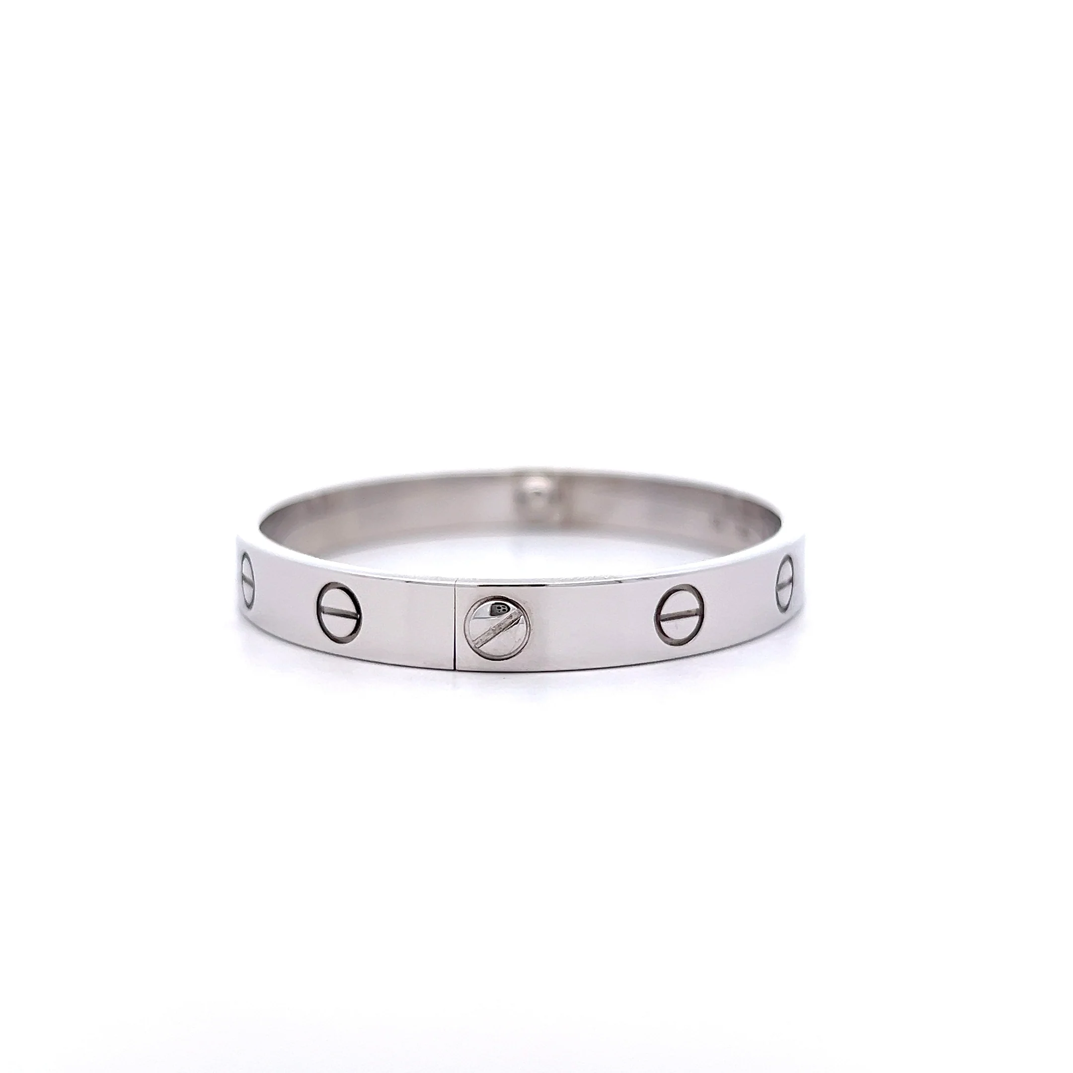 Cartier Love Bangle Bracelet 18k White Gold - Image 2