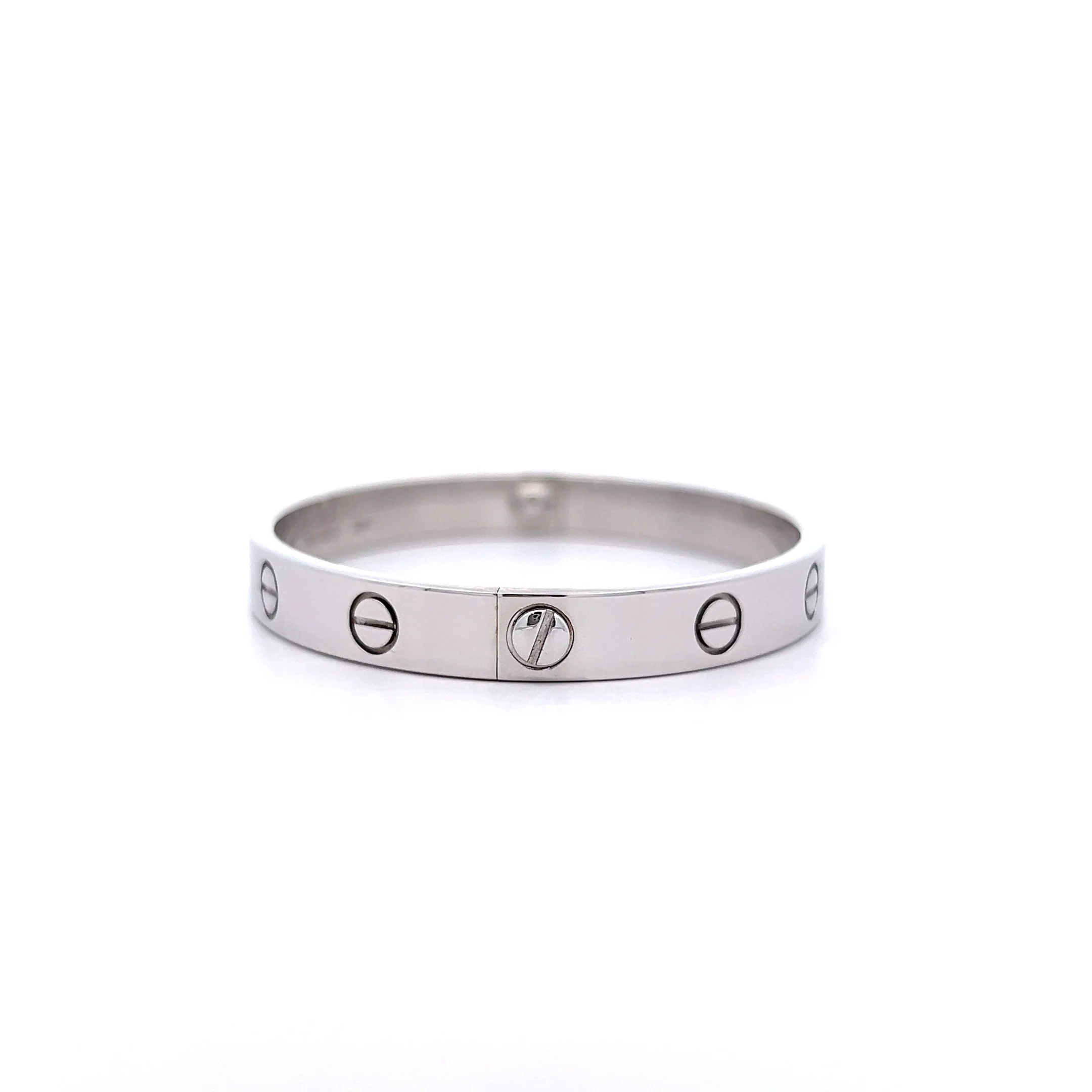 Cartier Love Bangle Bracelet 18k White Gold - Image 3