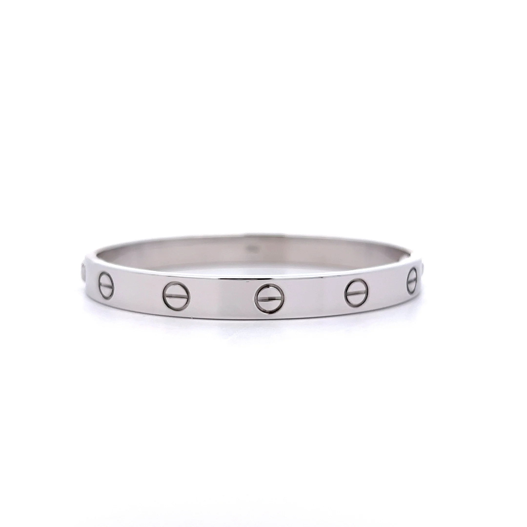 Cartier Love Bangle Bracelet 18k White Gold - Image 4