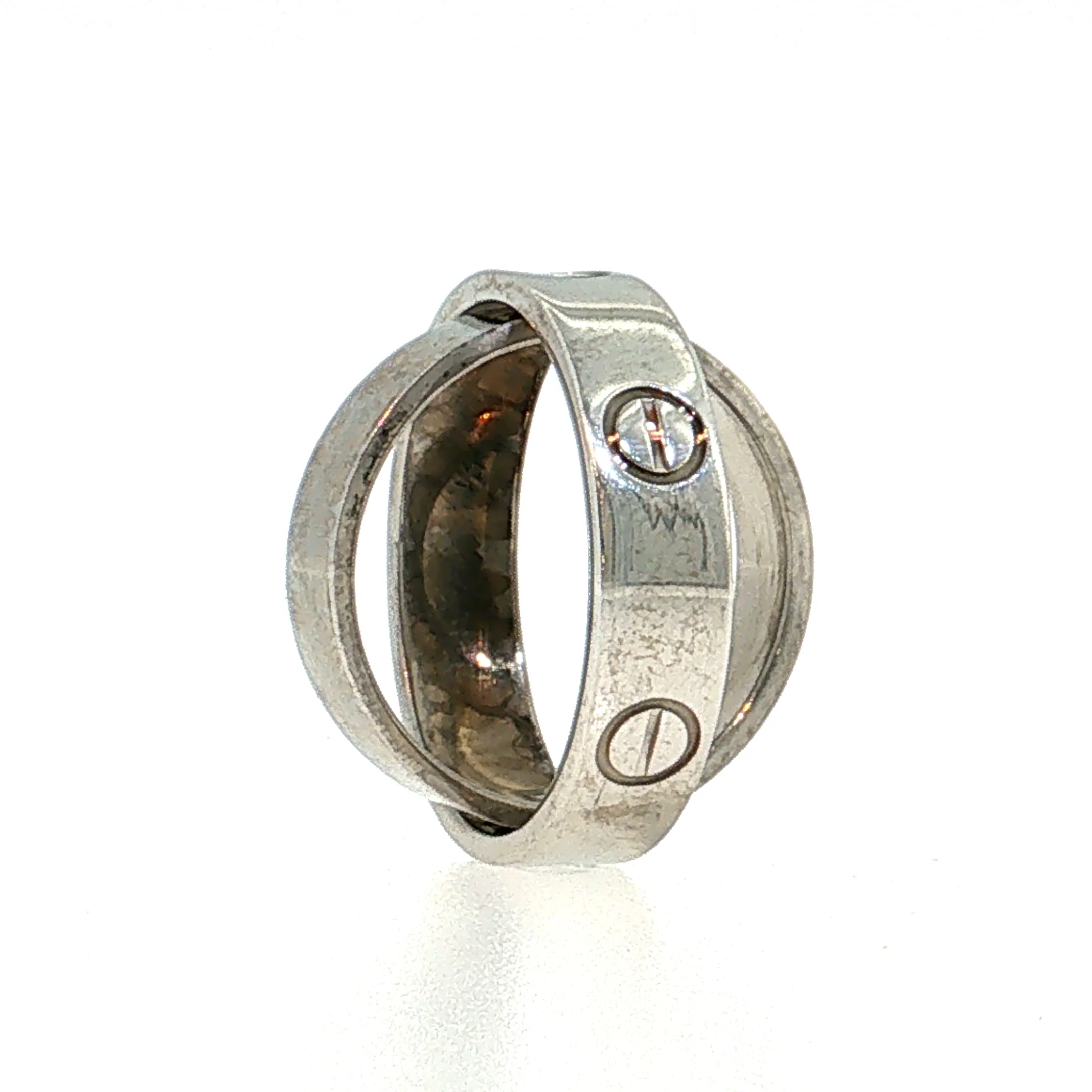 Cartier Secret Love Ring 18k White Gold - Image 4