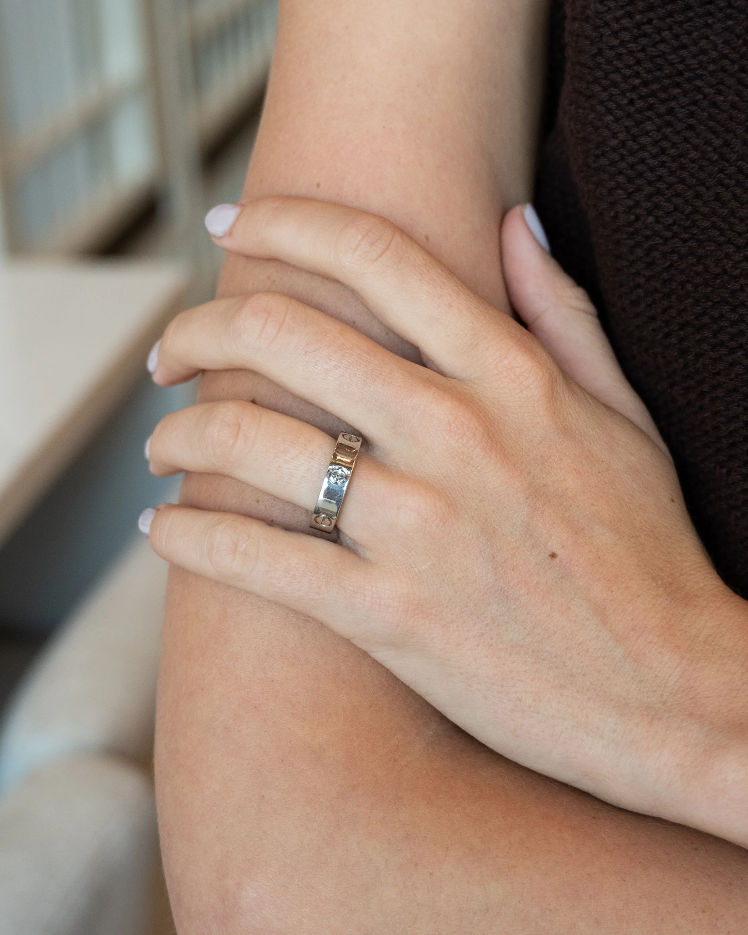 Cartier Secret Love Ring 18k White Gold - Image 8