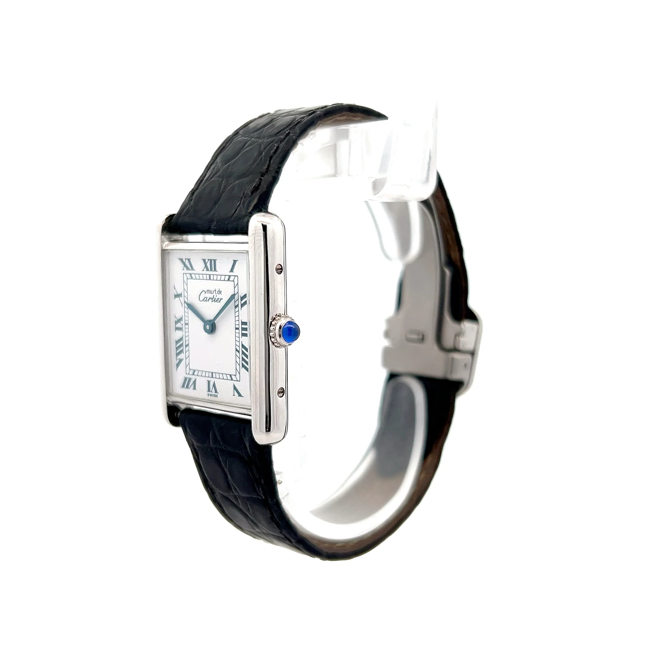 Cartier Tank Men's Watch Ref 0967 in Sterling Silver - Image 2