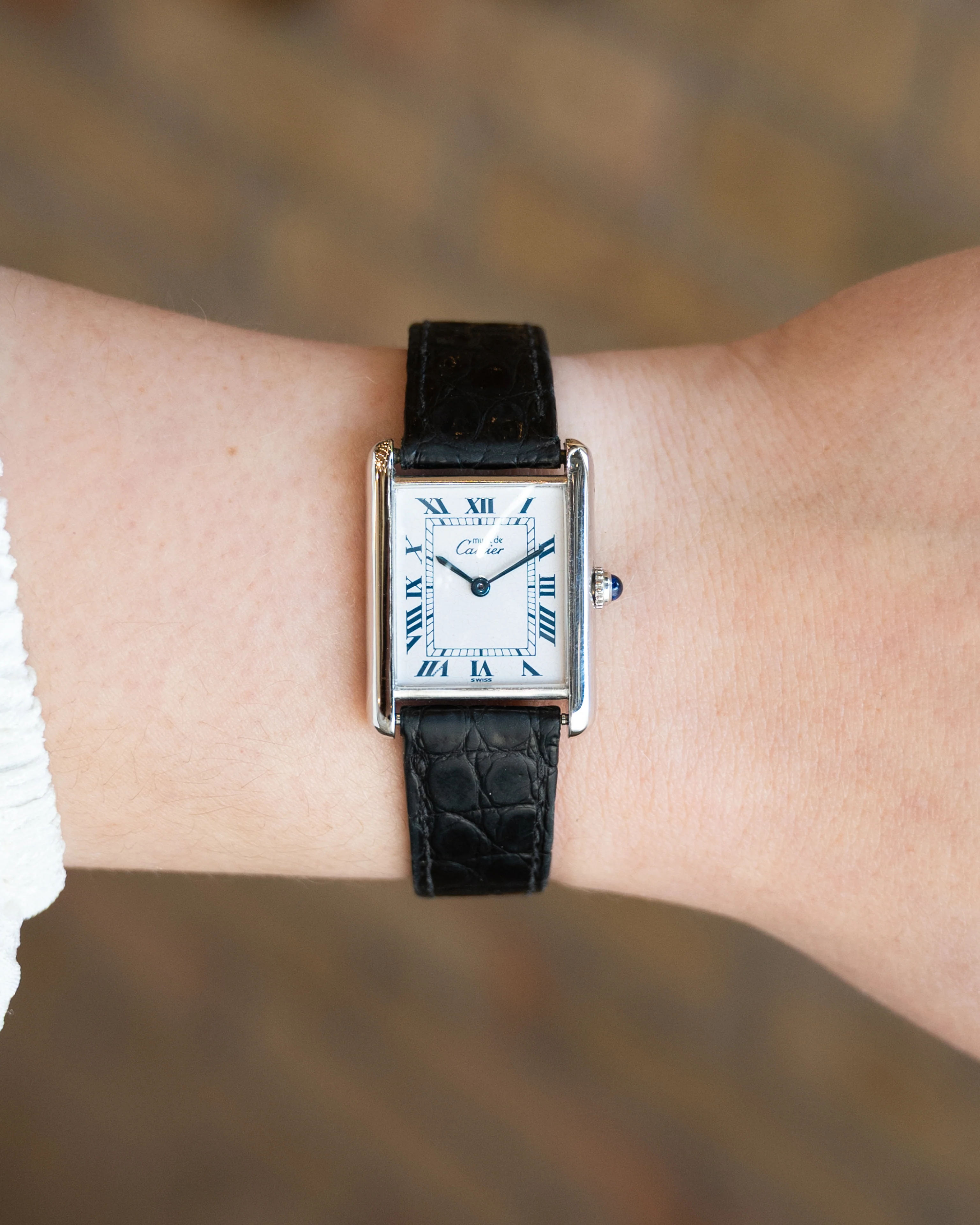 Cartier Tank Men's Watch Ref 0967 in Sterling Silver - Image 5