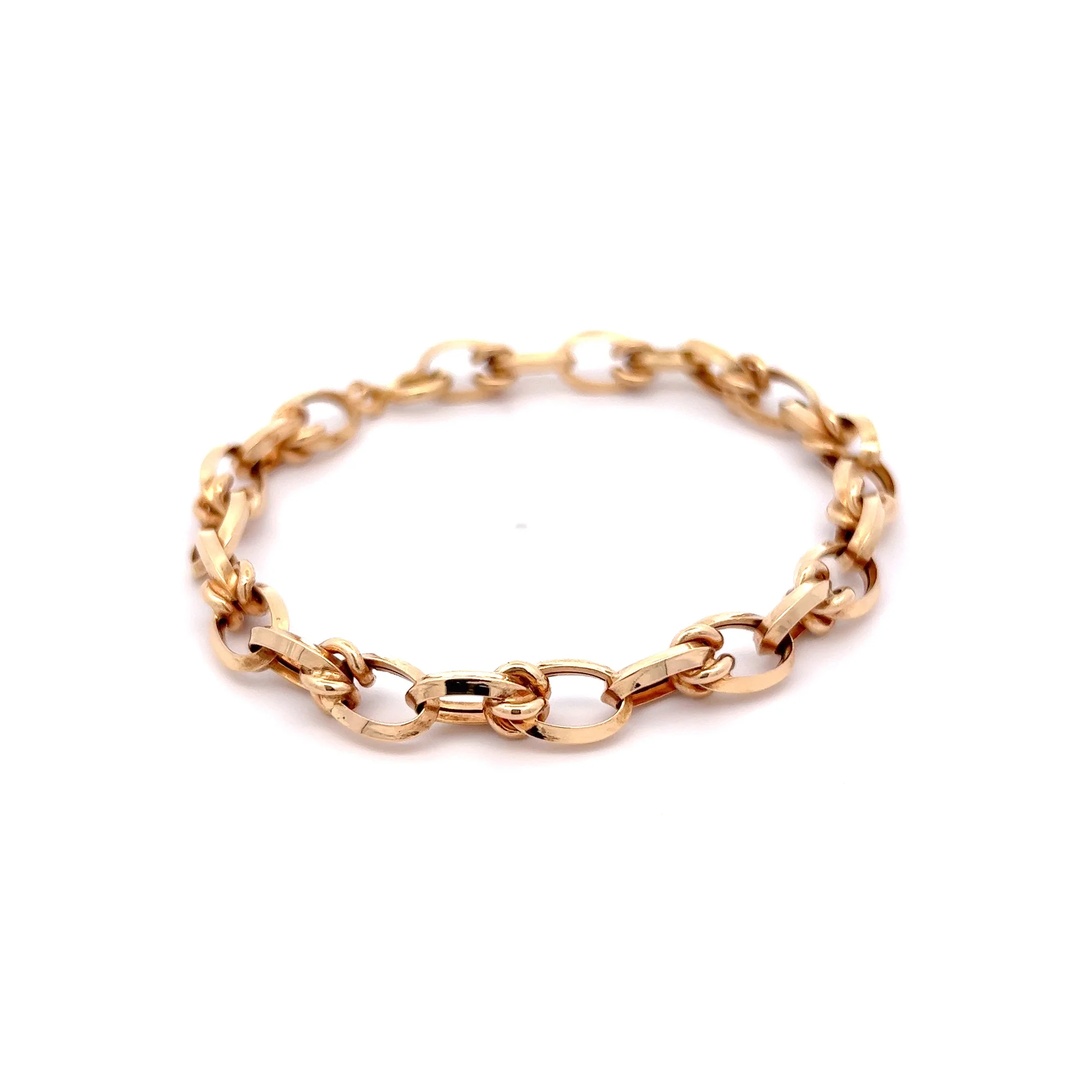Chain Link Charm Bracelet in 18k Yellow Gold - Image 3