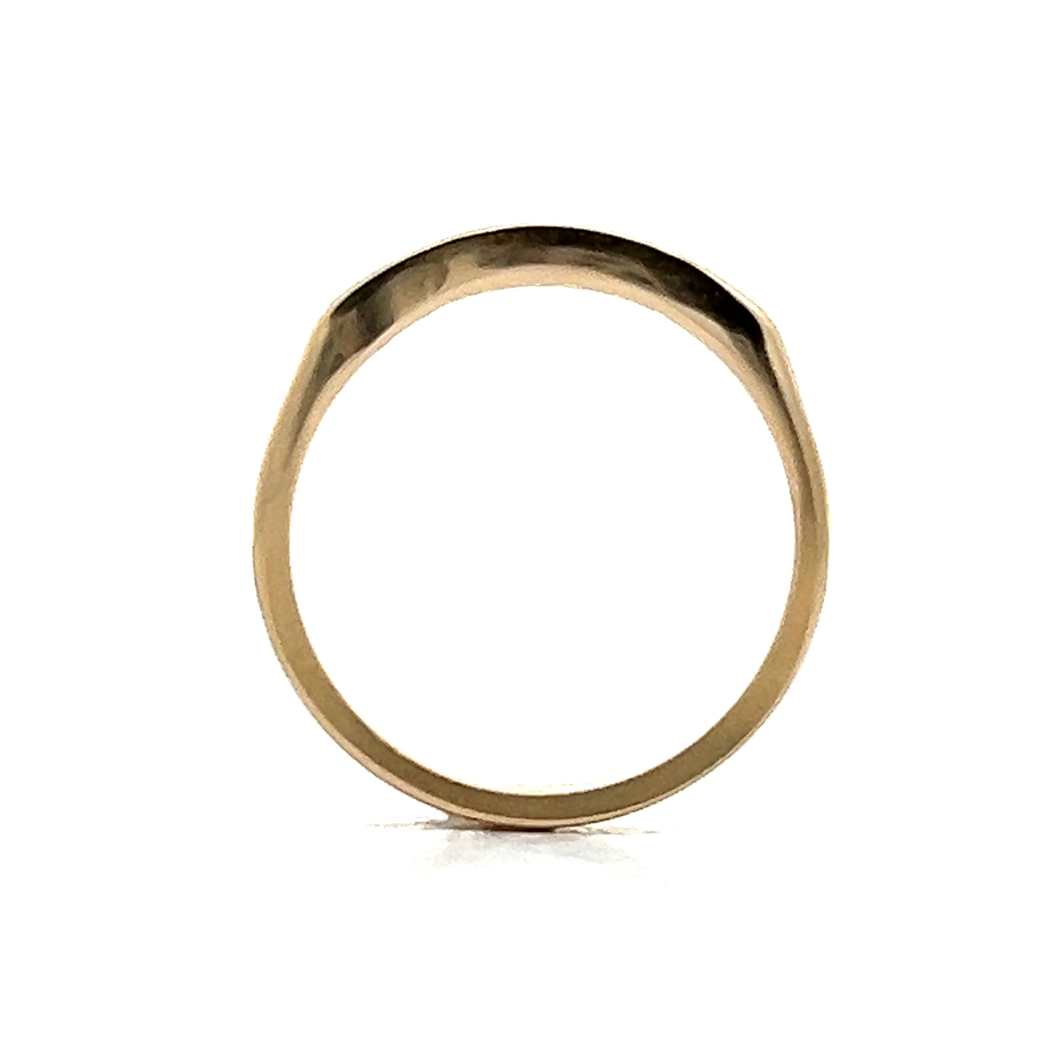 Channel Set Contoured Diamond Band in 14k Yellow Gold - Image 5