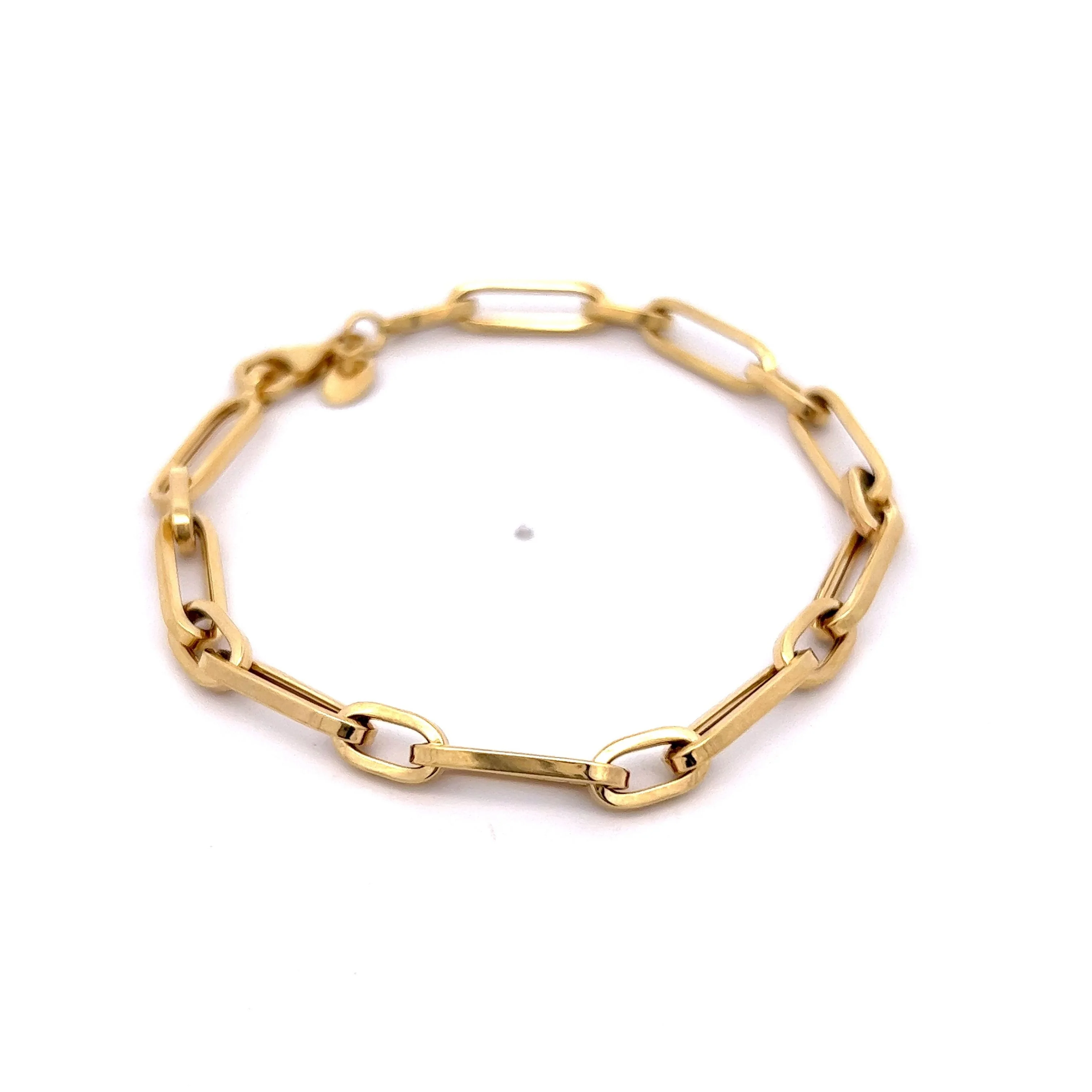 Paperclip Bracelet in 14k Yellow Gold - Image 2