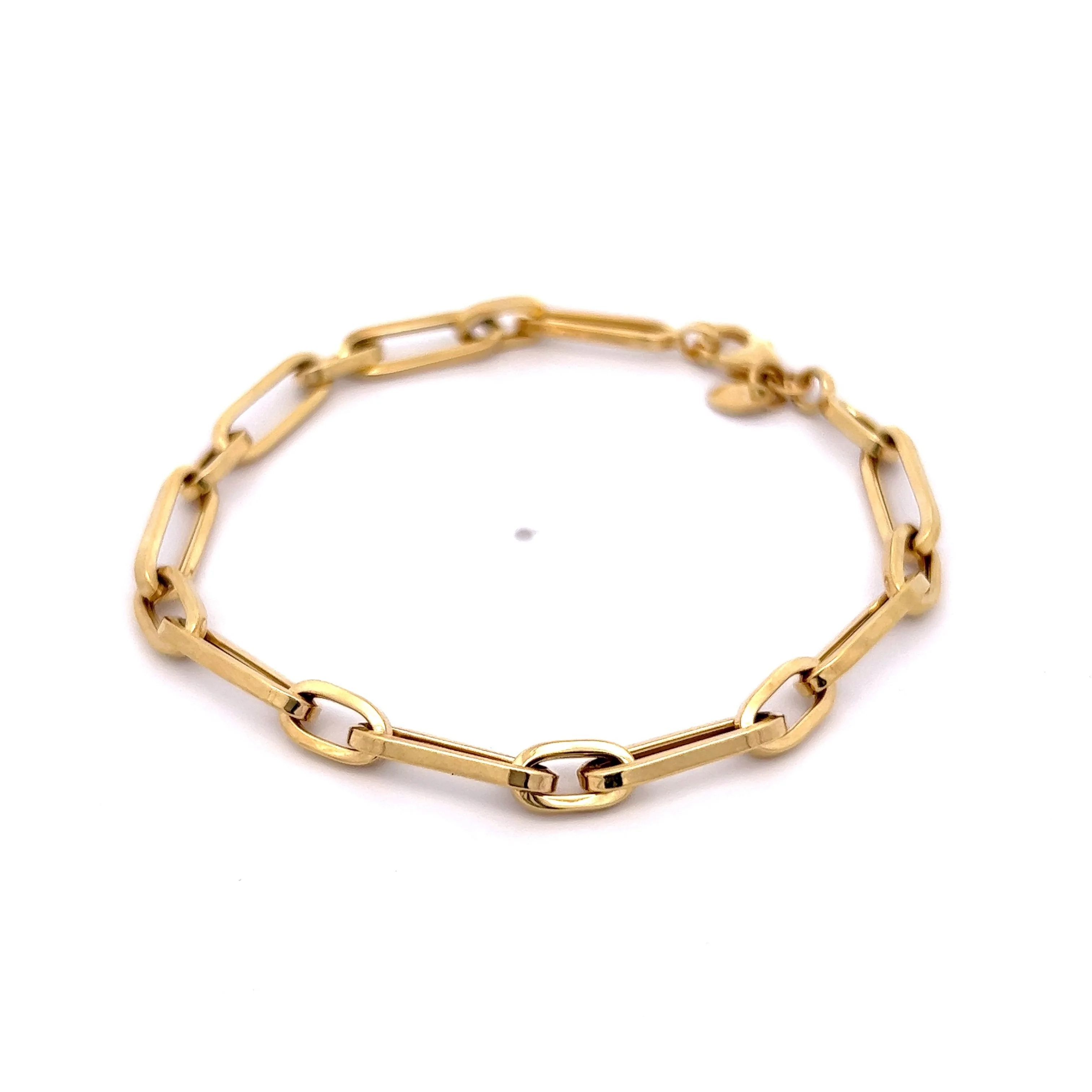 Paperclip Bracelet in 14k Yellow Gold - Image 3
