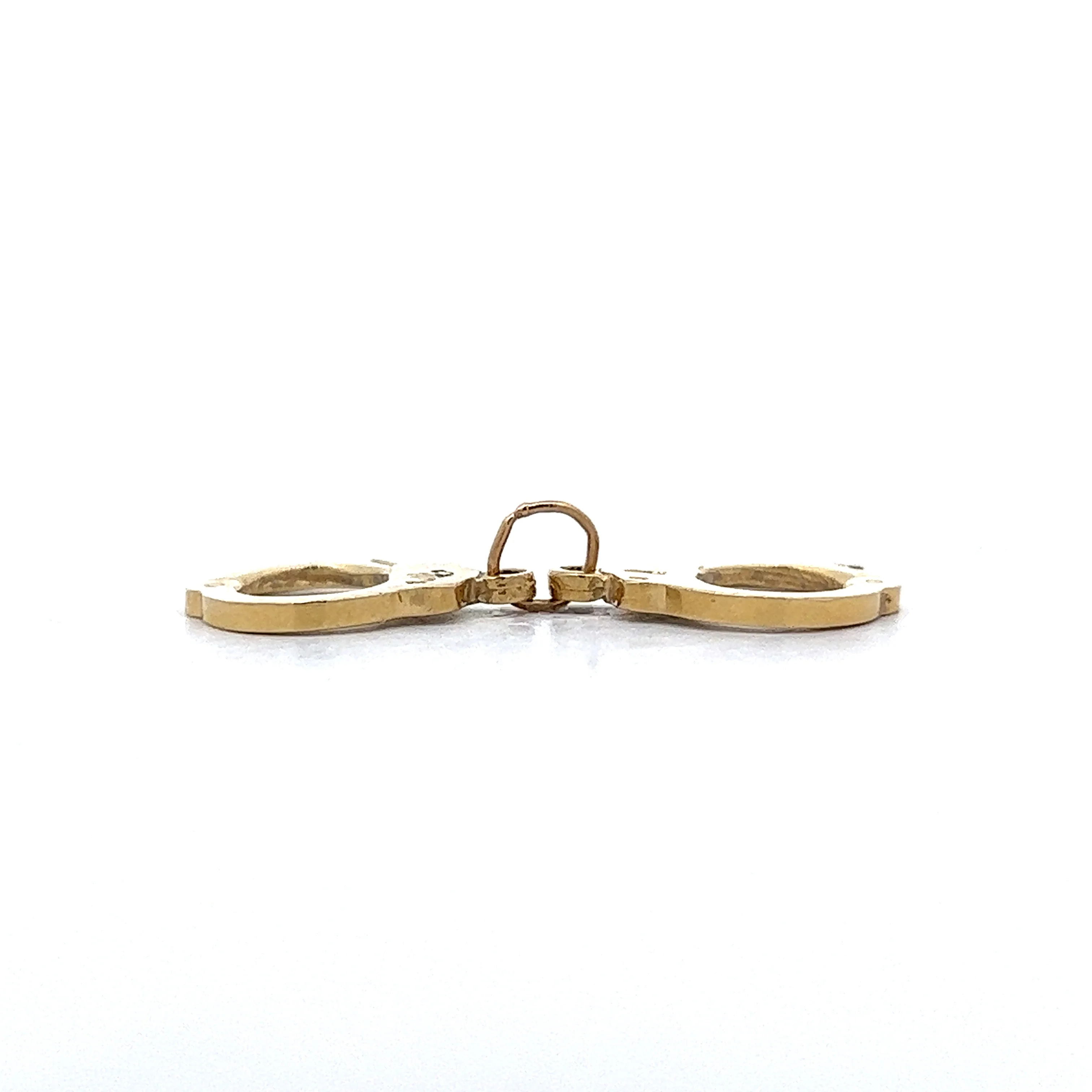 Handcuff Charm in 14k Yellow Gold - Image 2