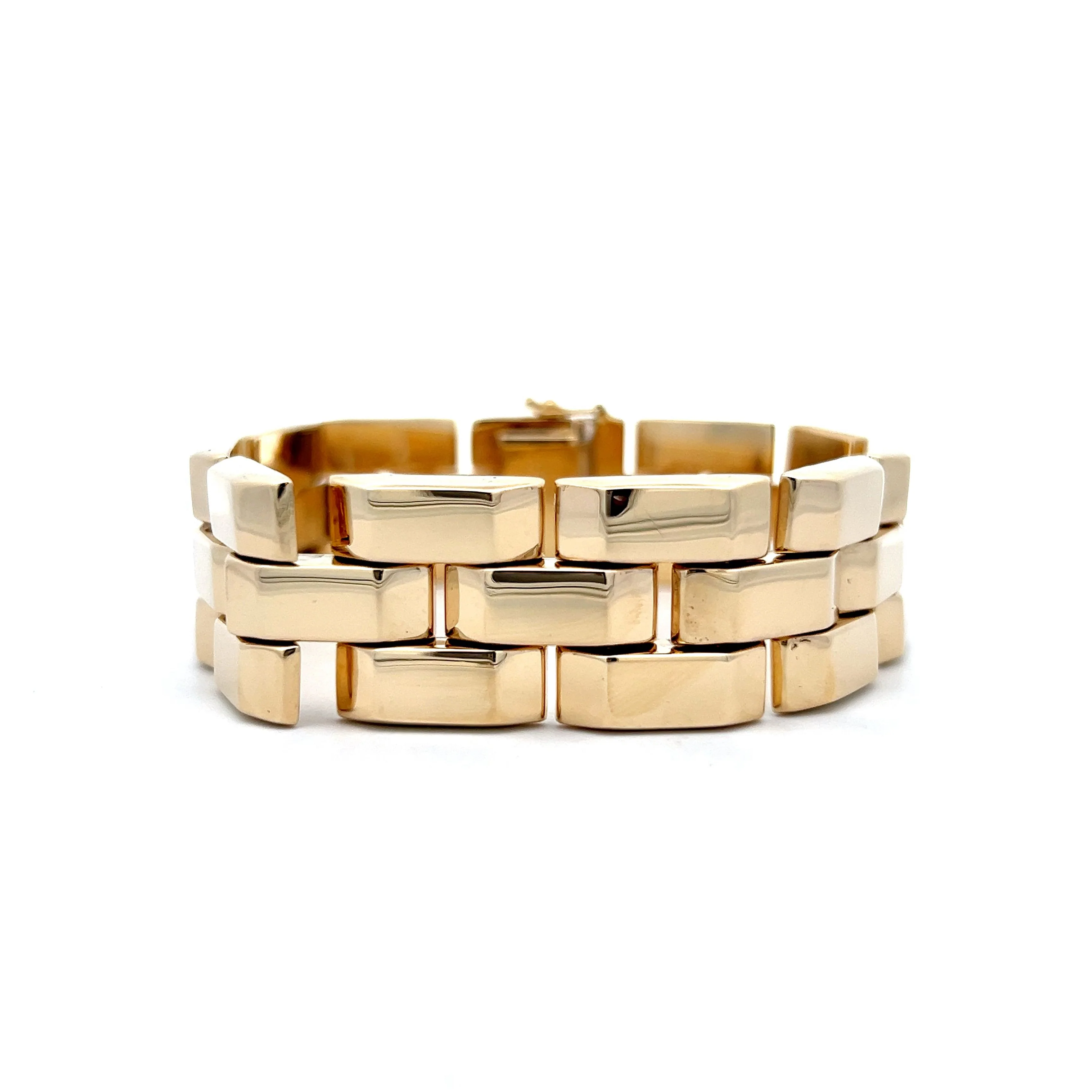 Chunky Link Bracelet in 14k Yellow Gold