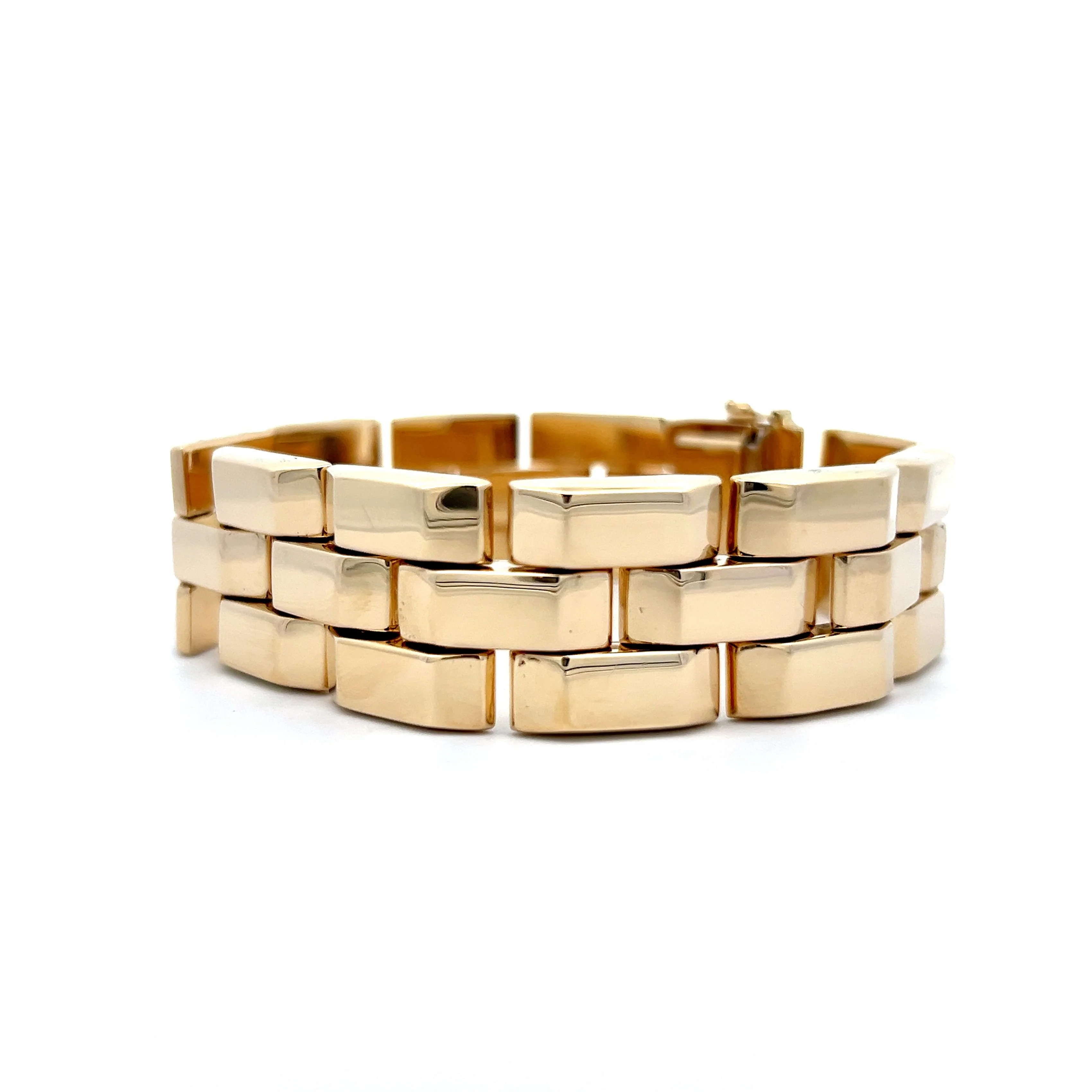 Chunky Link Bracelet in 14k Yellow Gold - Image 2