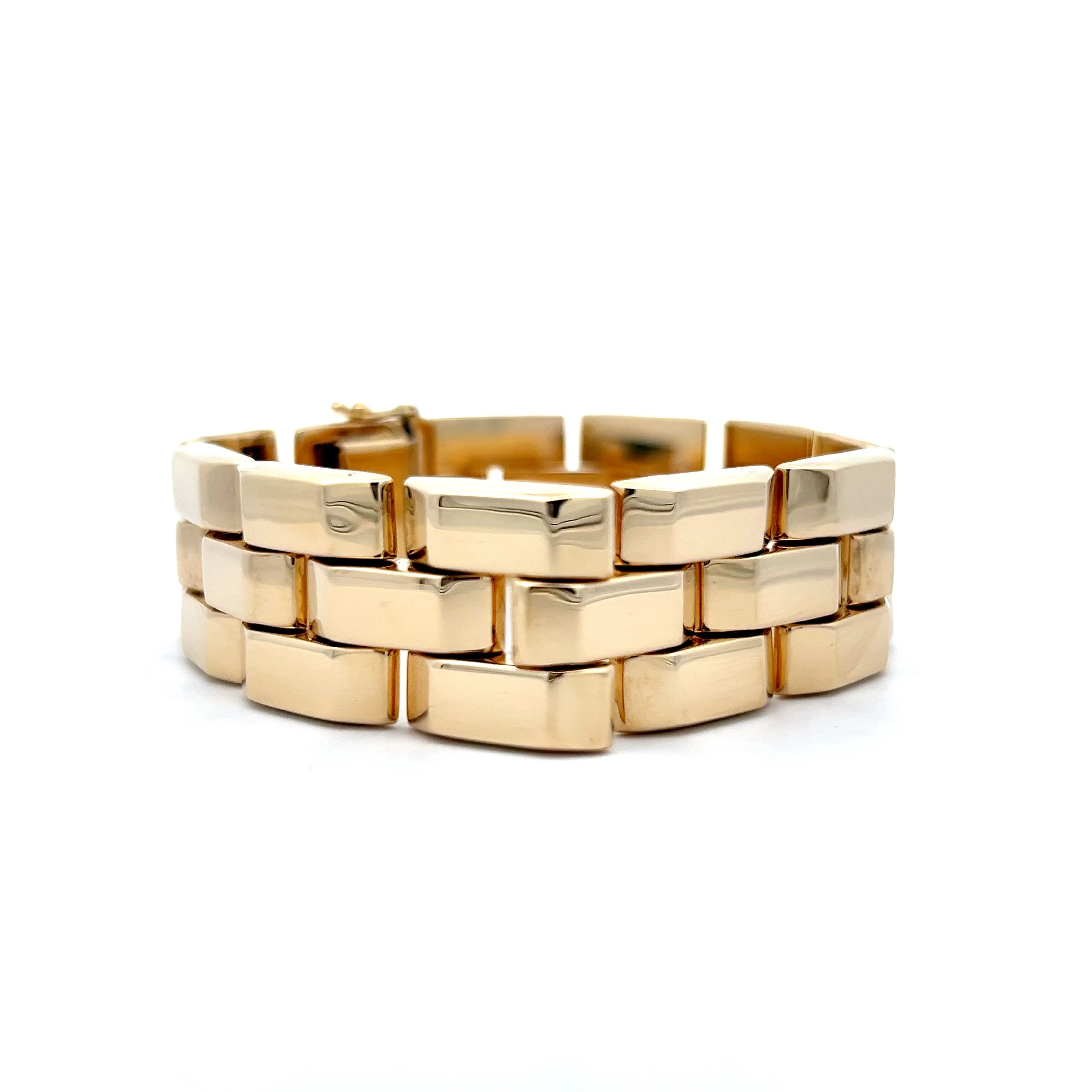 Chunky Link Bracelet in 14k Yellow Gold - Image 3