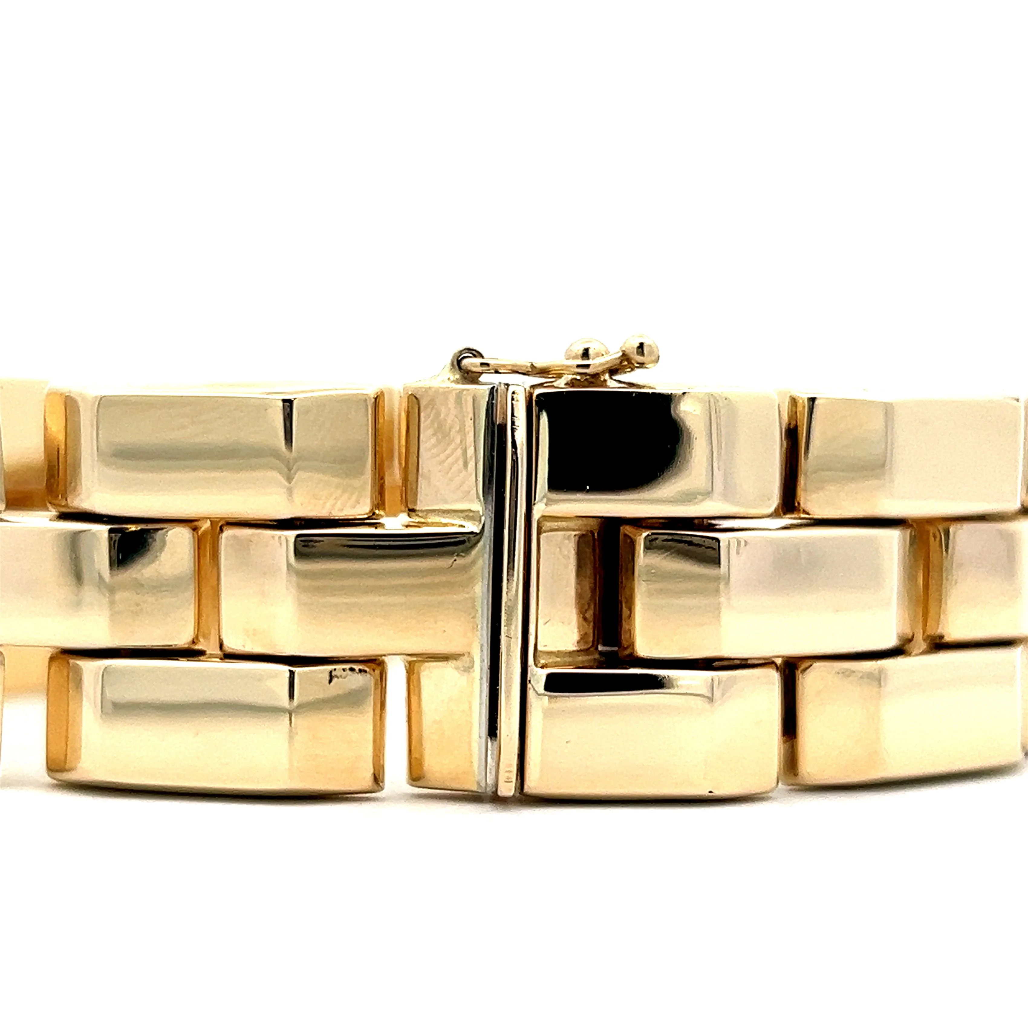 Chunky Link Bracelet in 14k Yellow Gold - Image 4