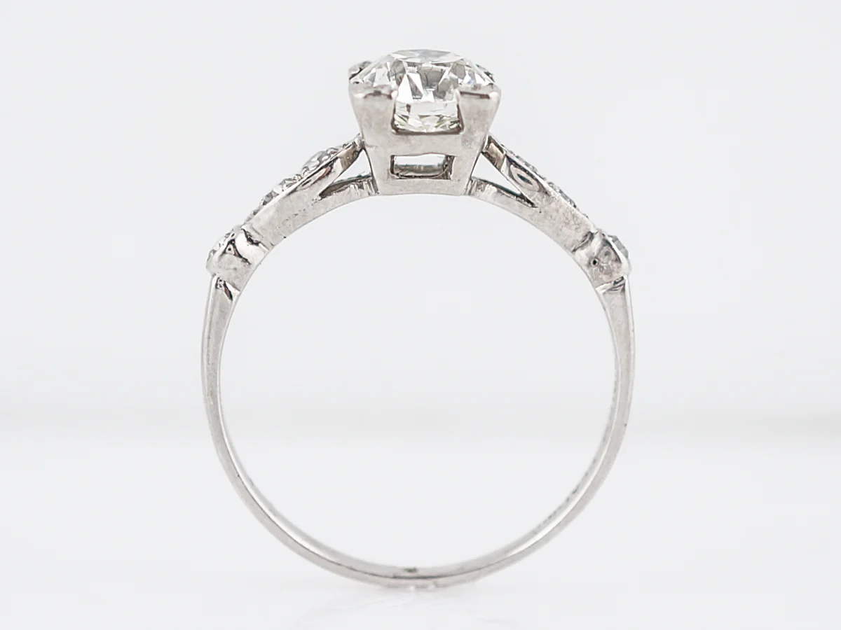 Classic 1930's European Diamond Engagement Ring - Image 5