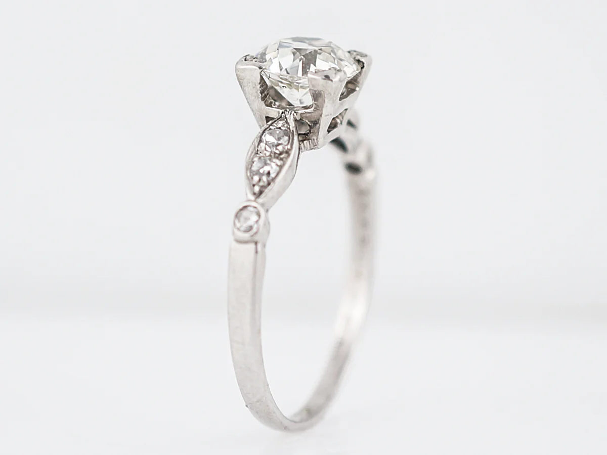 Classic 1930's European Diamond Engagement Ring - Image 6