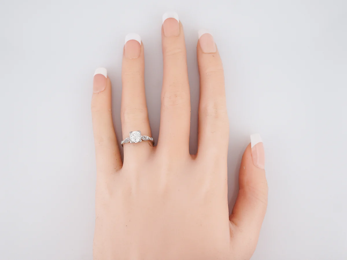 Classic 1930's European Diamond Engagement Ring - Image 7
