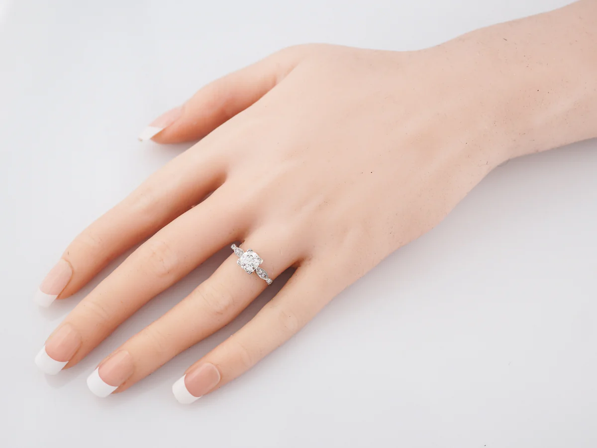 Classic 1930's European Diamond Engagement Ring - Image 8