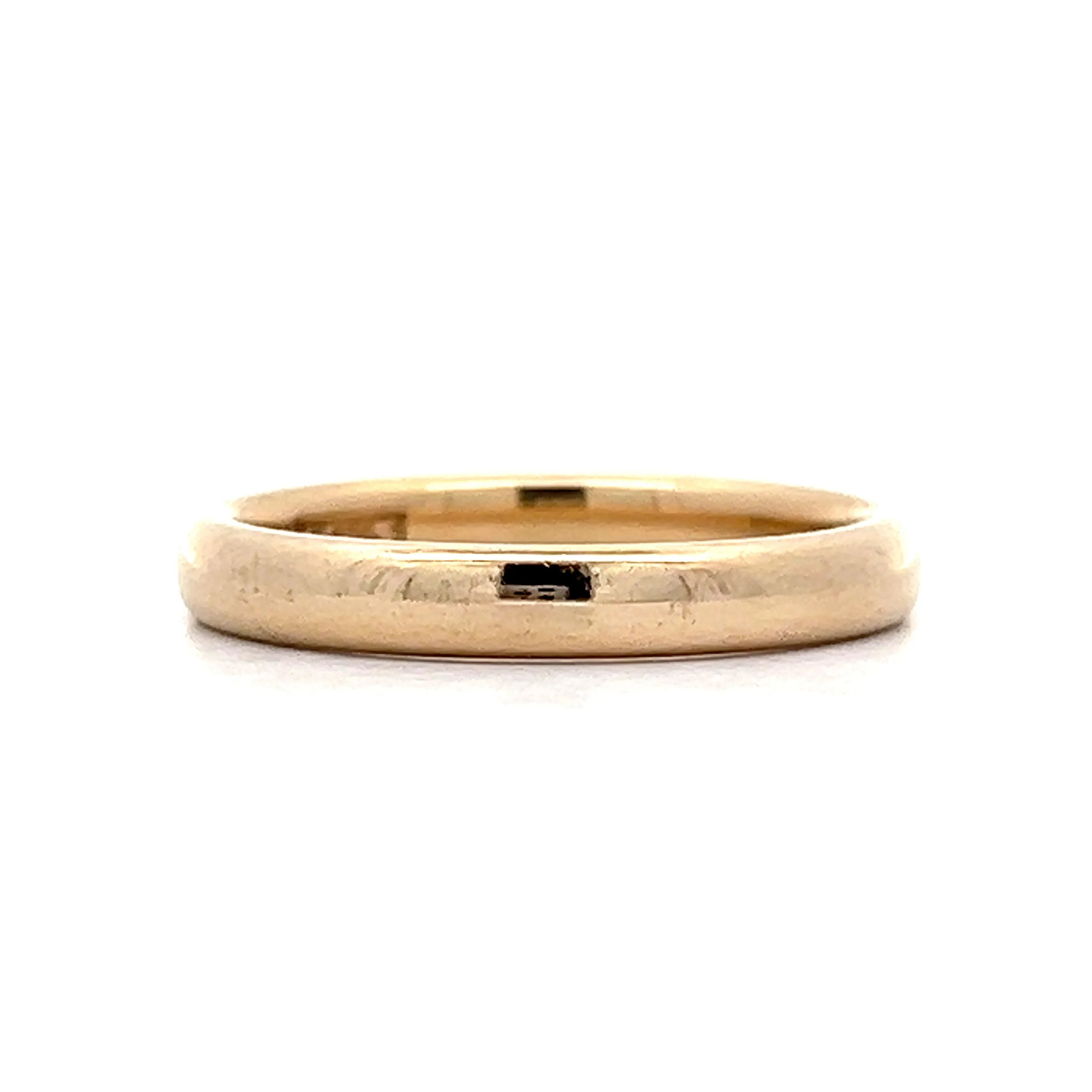 Classic 3mm Wedding Band in 14k Yellow Gold - Image 2