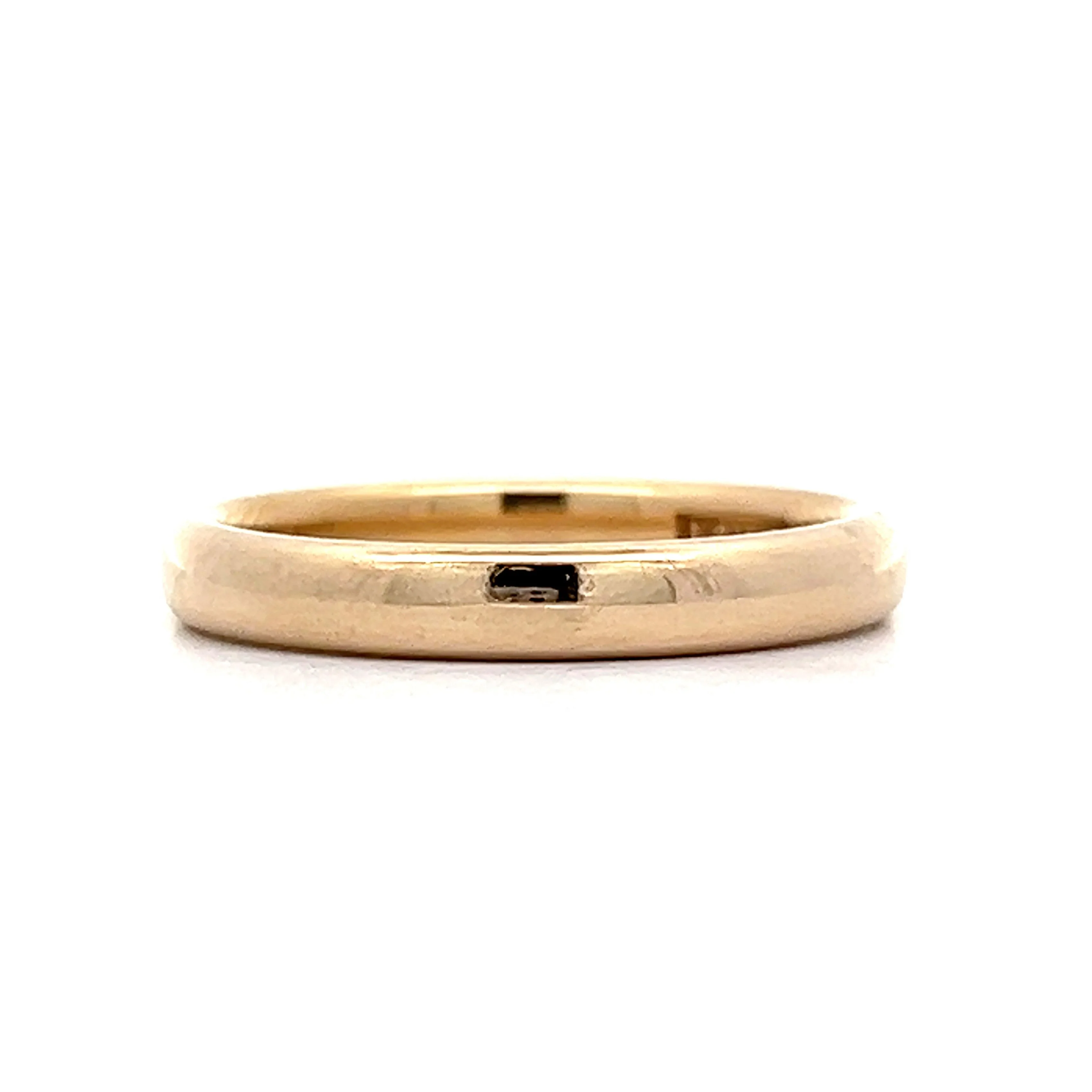 Classic 3mm Wedding Band in 14k Yellow Gold - Image 3