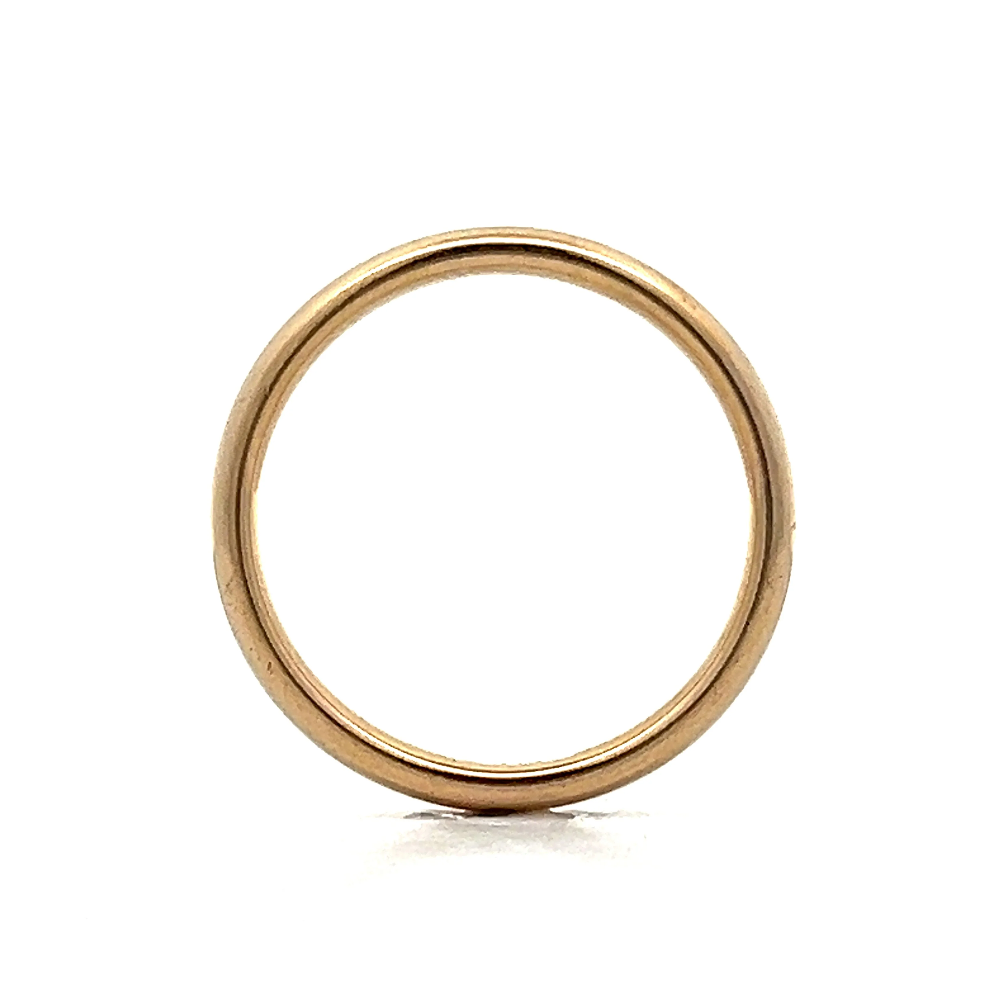Classic 3mm Wedding Band in 14k Yellow Gold - Image 4