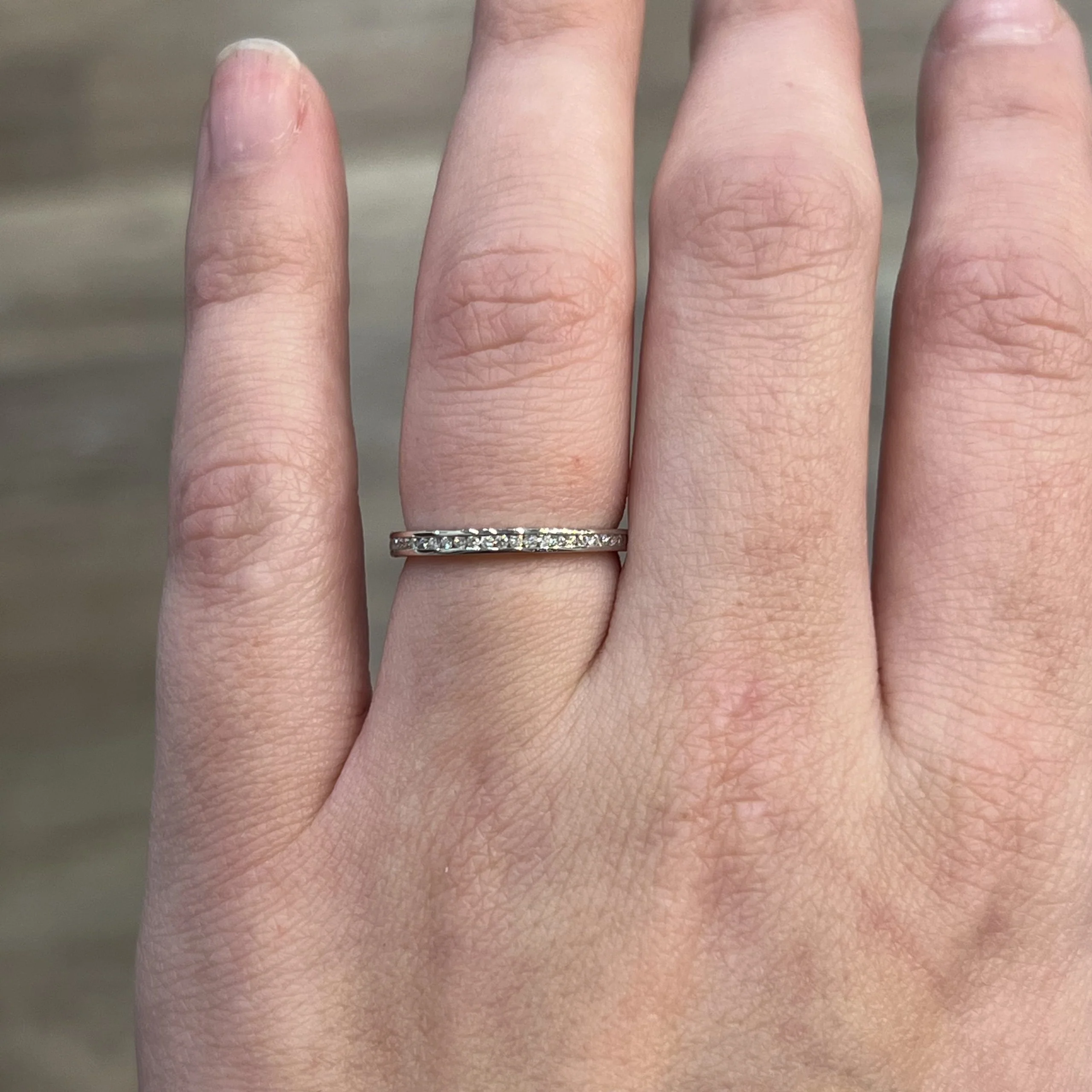 Classic Channel Set Diamond Eternity Band in 14k White Gold - Image 6