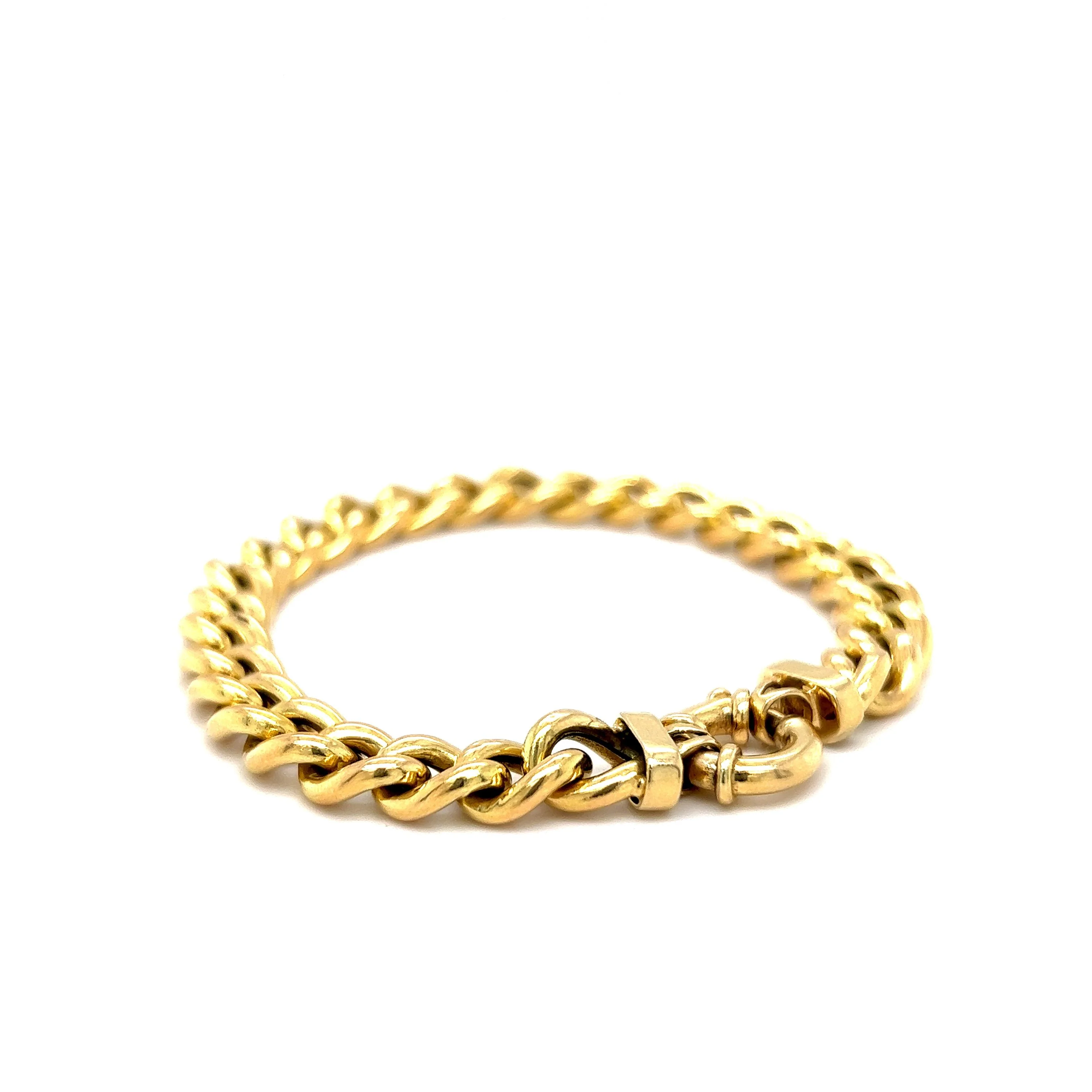 Classic Curb Link Bracelet in 14k Yellow Gold - Image 3