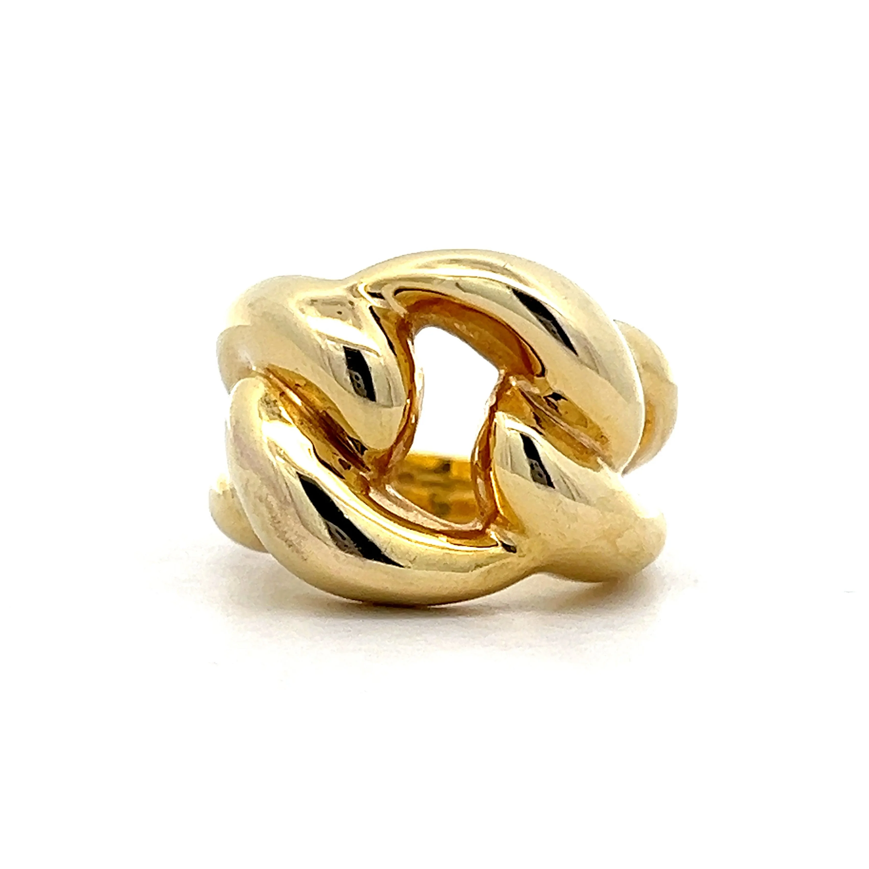 Classic Knotted Cocktail Ring in 14k Yellow Gold