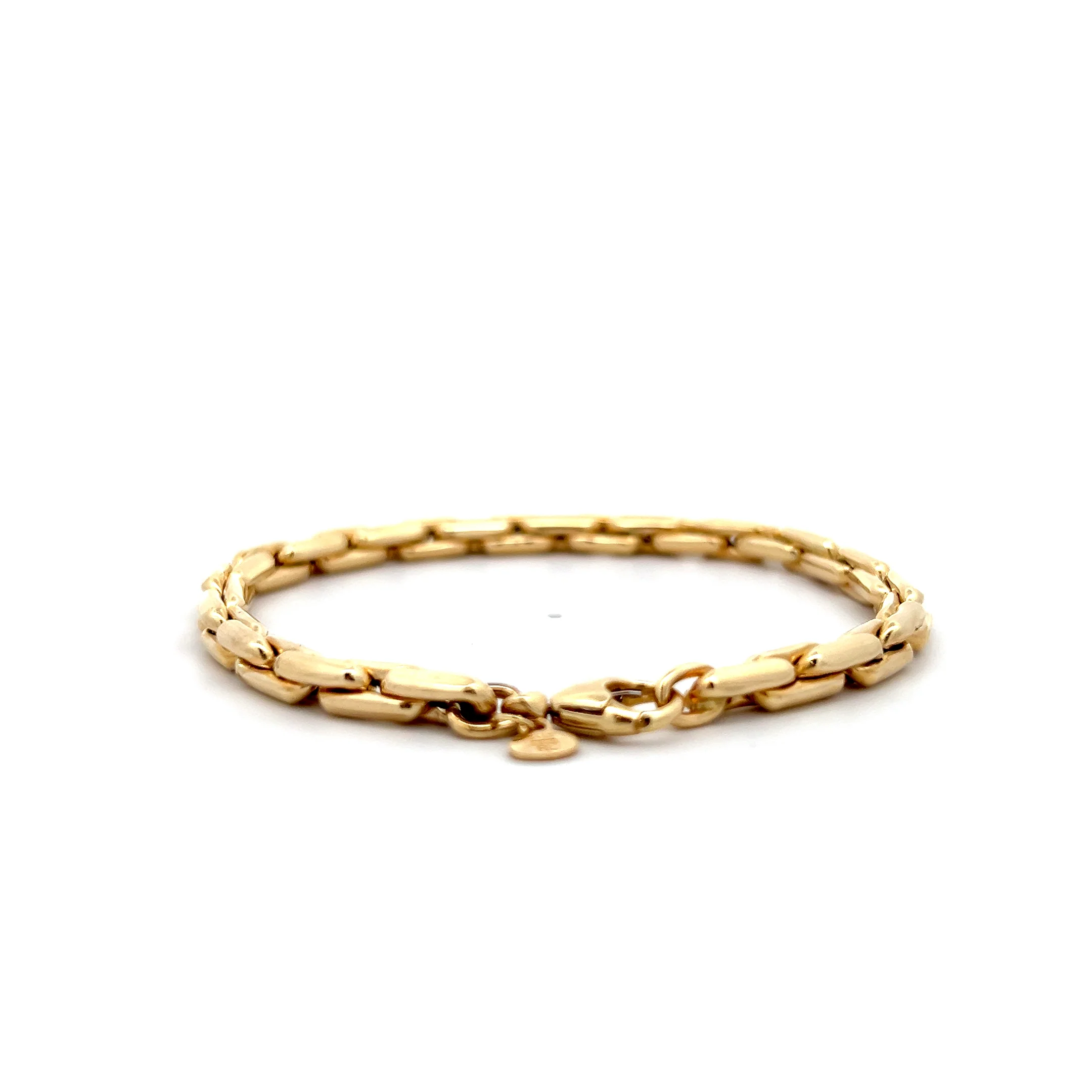 Classic Oval Link Chain Bracelet in 14k Yellow Gold - Image 4