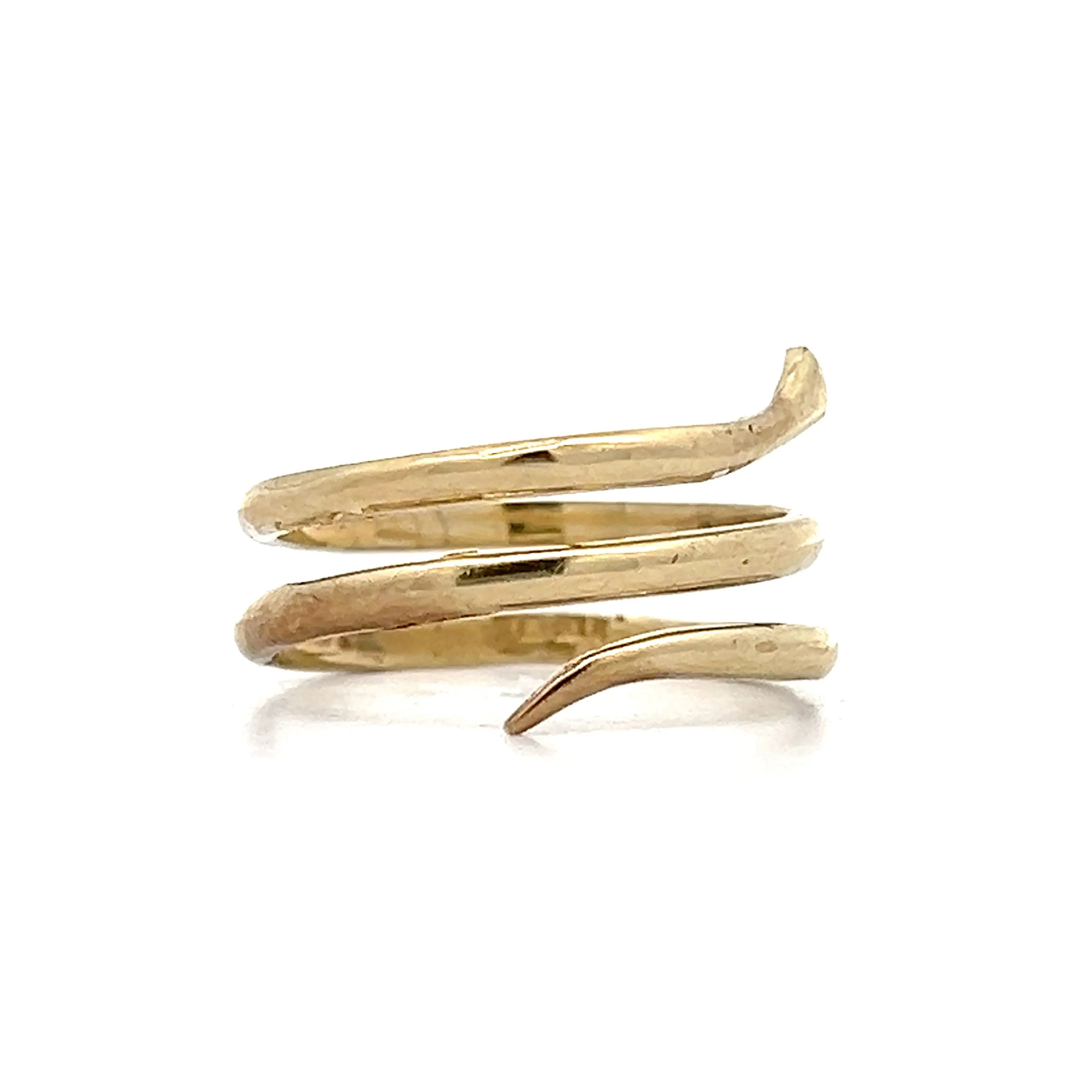 Coiled Snake Ring in 14k Yellow Gold - Image 3