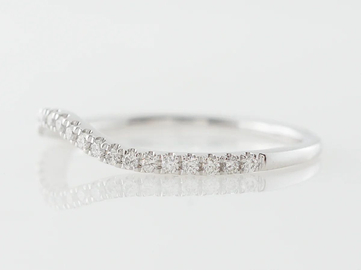 Contour Diamond Band in 14k White Gold - Image 2