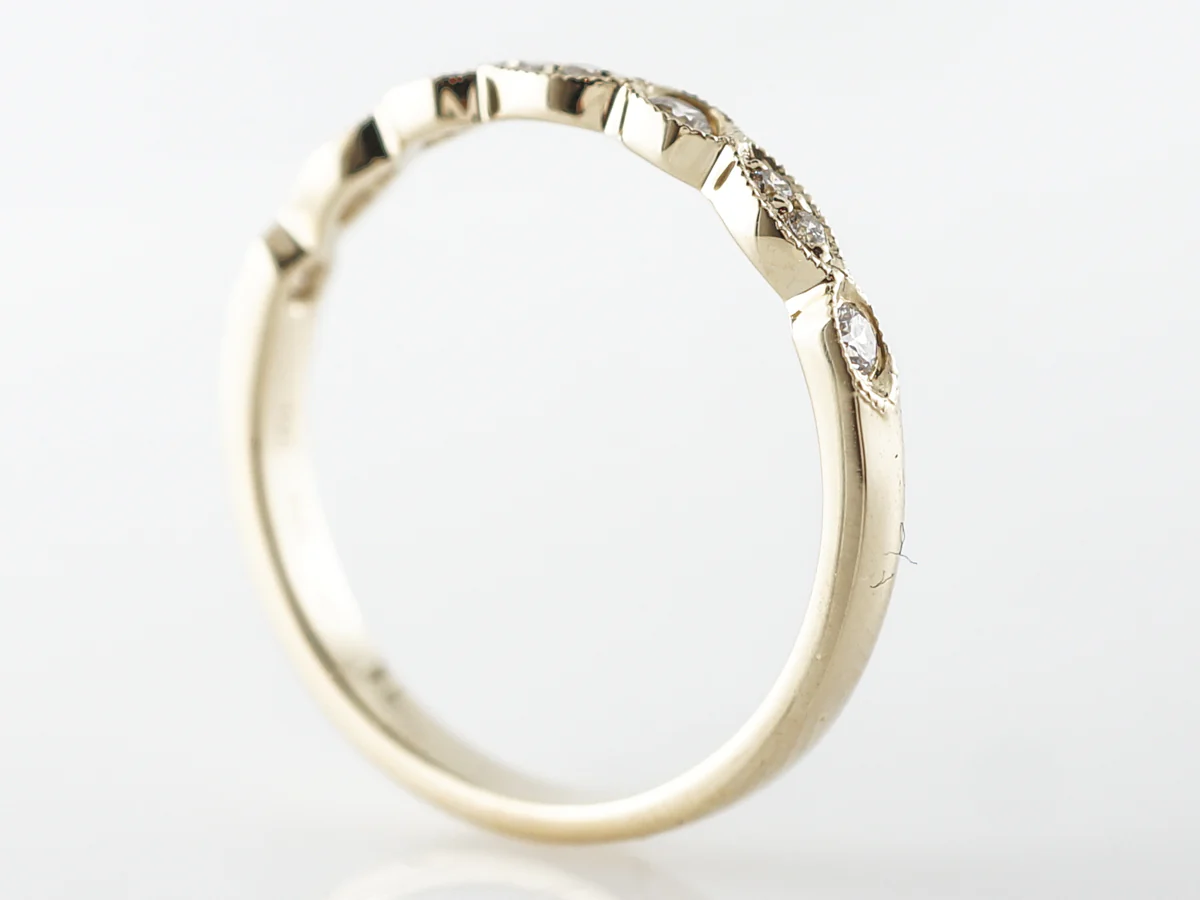 Diamond Half-Eternity Band in 14k Yellow Gold - Image 2