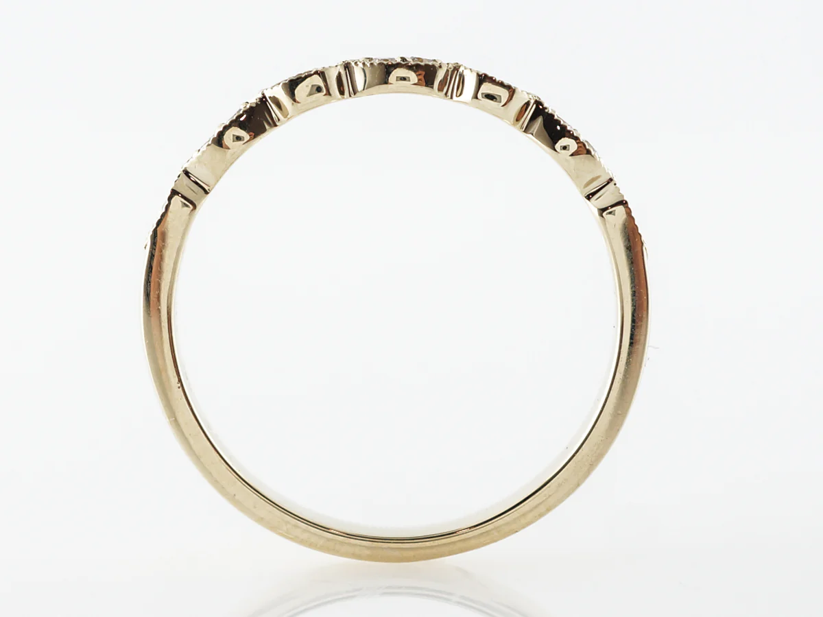 Diamond Half-Eternity Band in 14k Yellow Gold - Image 3