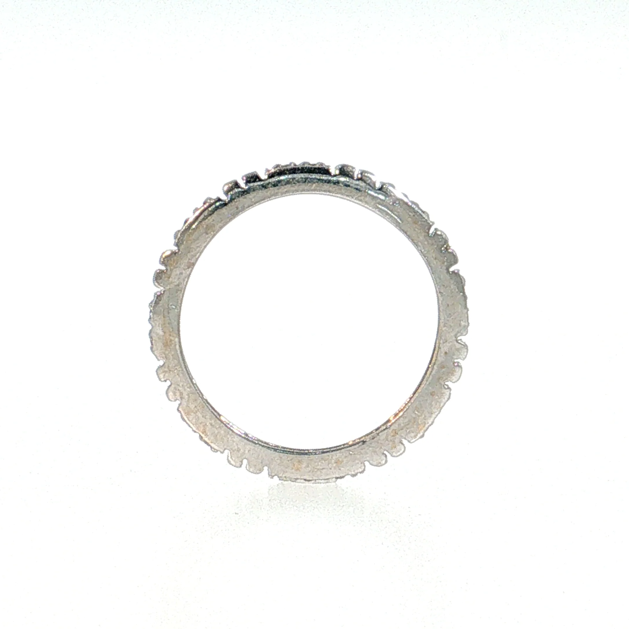 Diamond Eternity Wedding Band 18k White Gold - Image 4