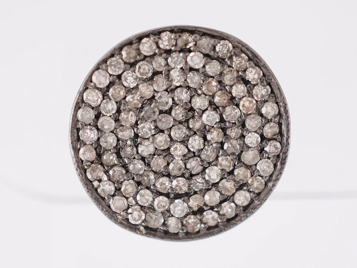 Earrings Modern .75 Round Brilliant Cut Diamonds in Sterling Silver - Image 3