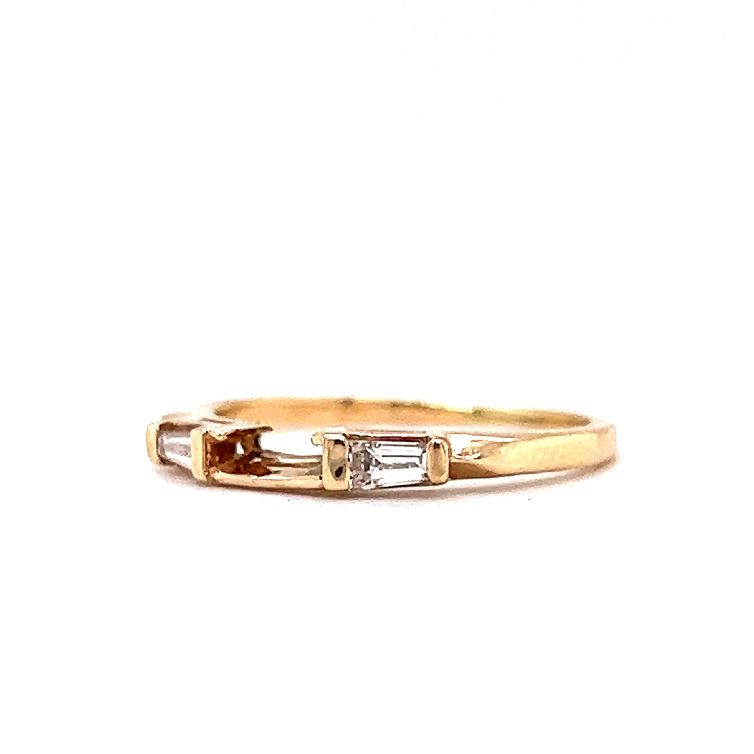 .94 Emerald & Diamond Engagement Set in 14k Yellow Gold - Image 6
