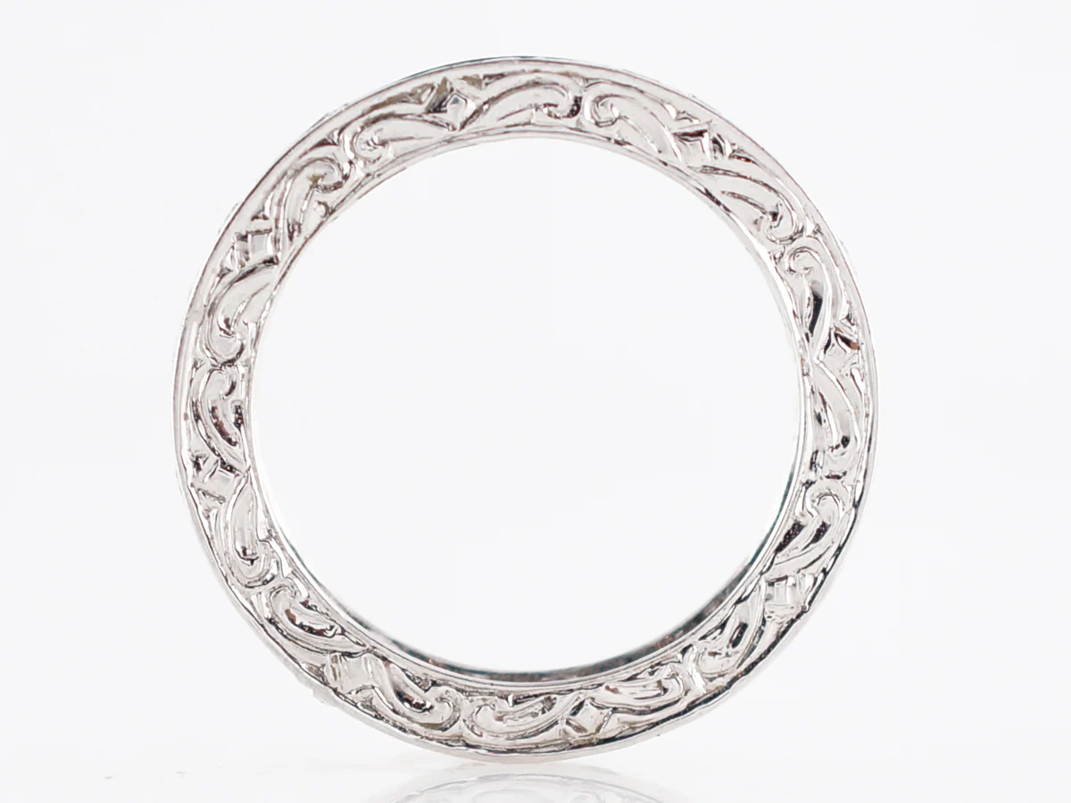 Eternity Wedding Band Modern 1.06 Round Brilliant Cut Diamonds in Platinum - Image 3