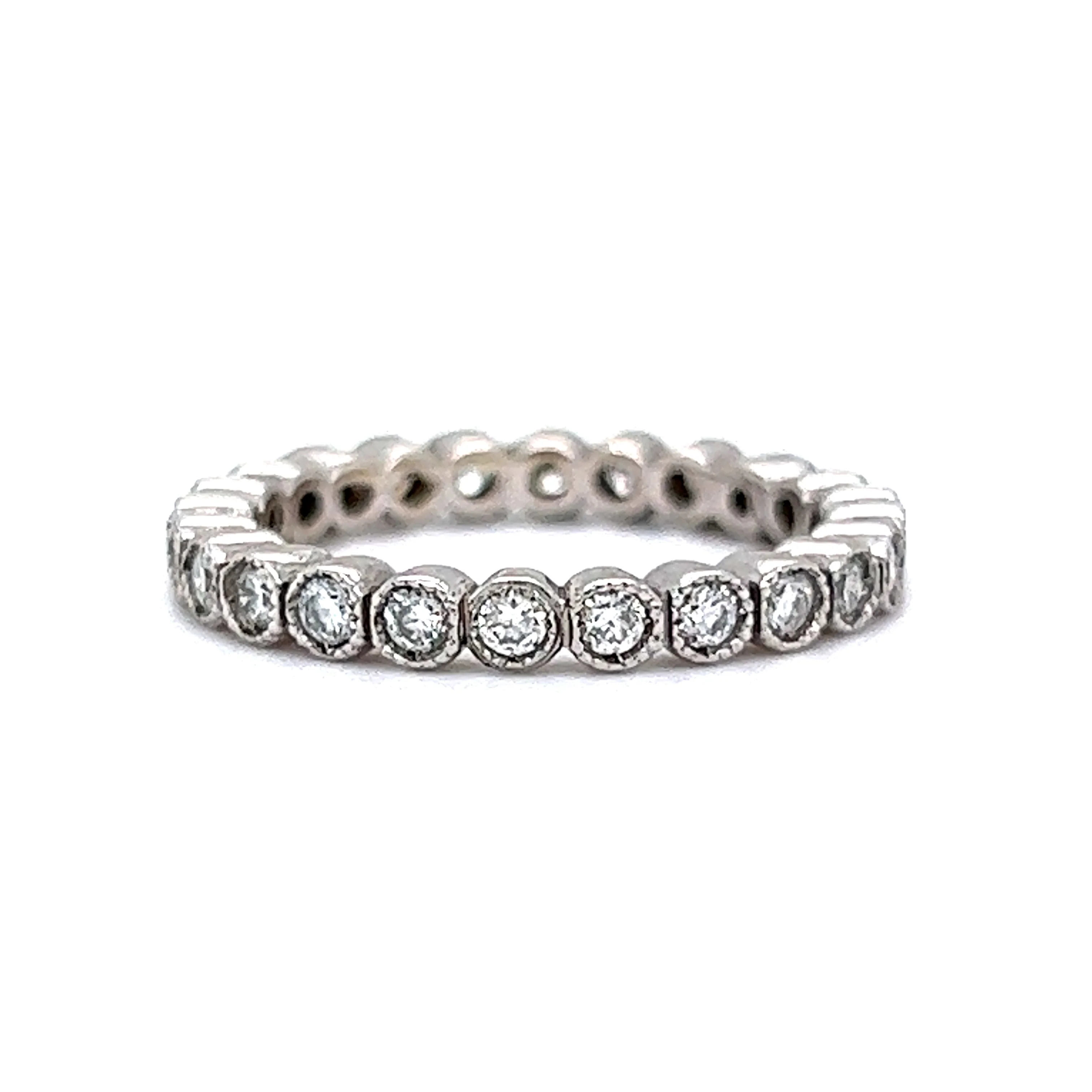 Eternity Band Modern .48 Round Brilliant Cut Diamonds in Platinum - Image 2
