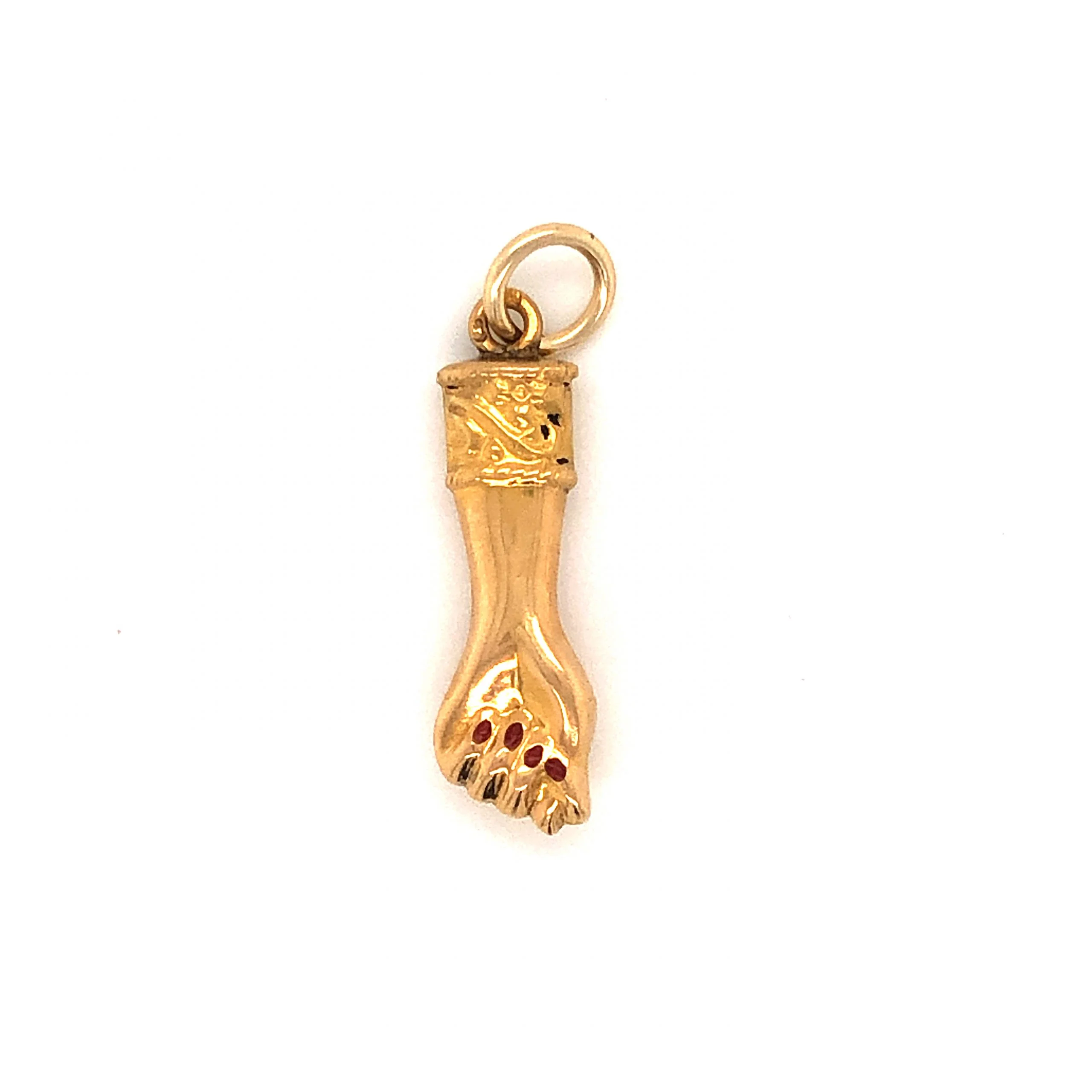 Figa Charm Pendant in 14k Yellow Gold - Image 2