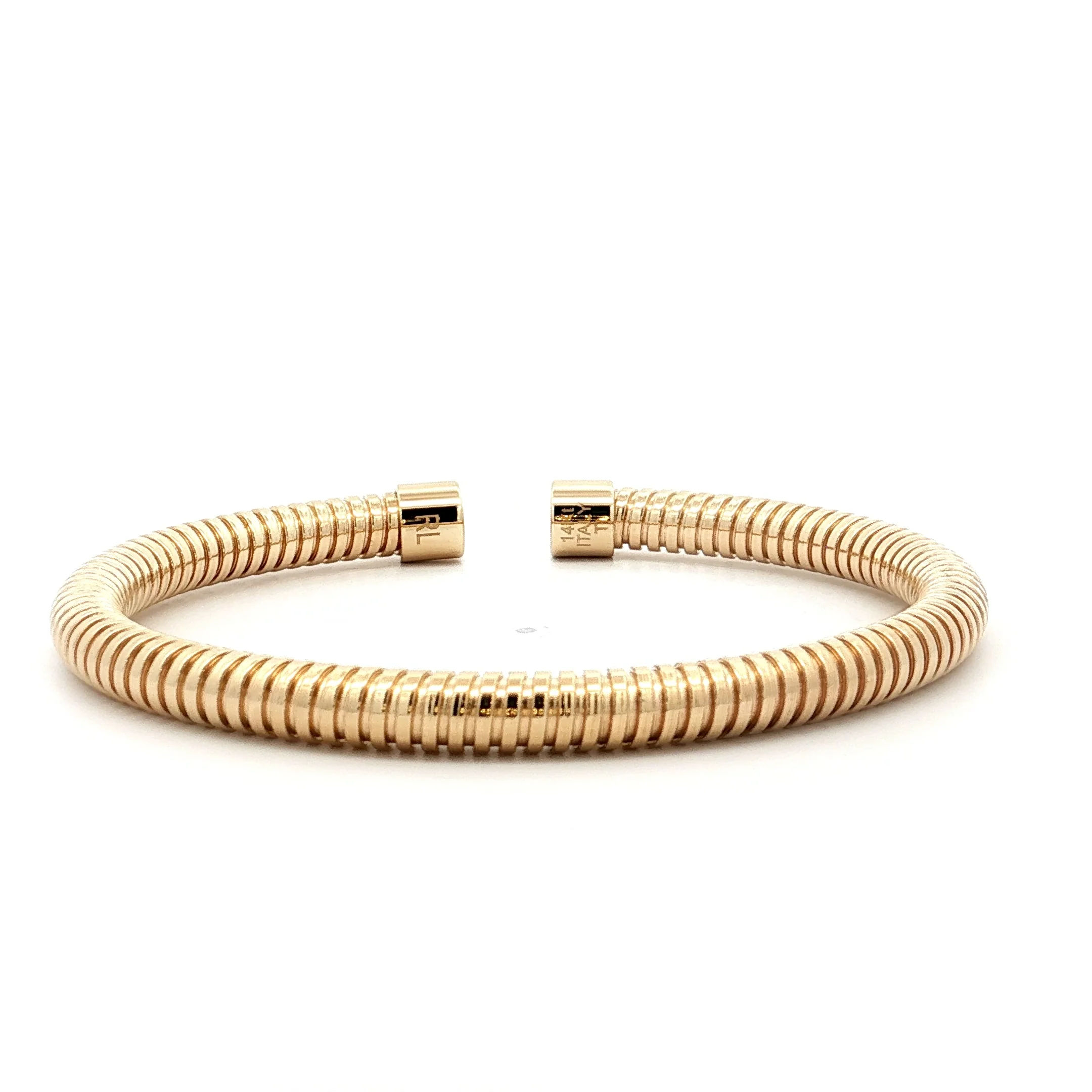 Flexibile Tubogas Bangle Bracelet in 14k Yellow Gold